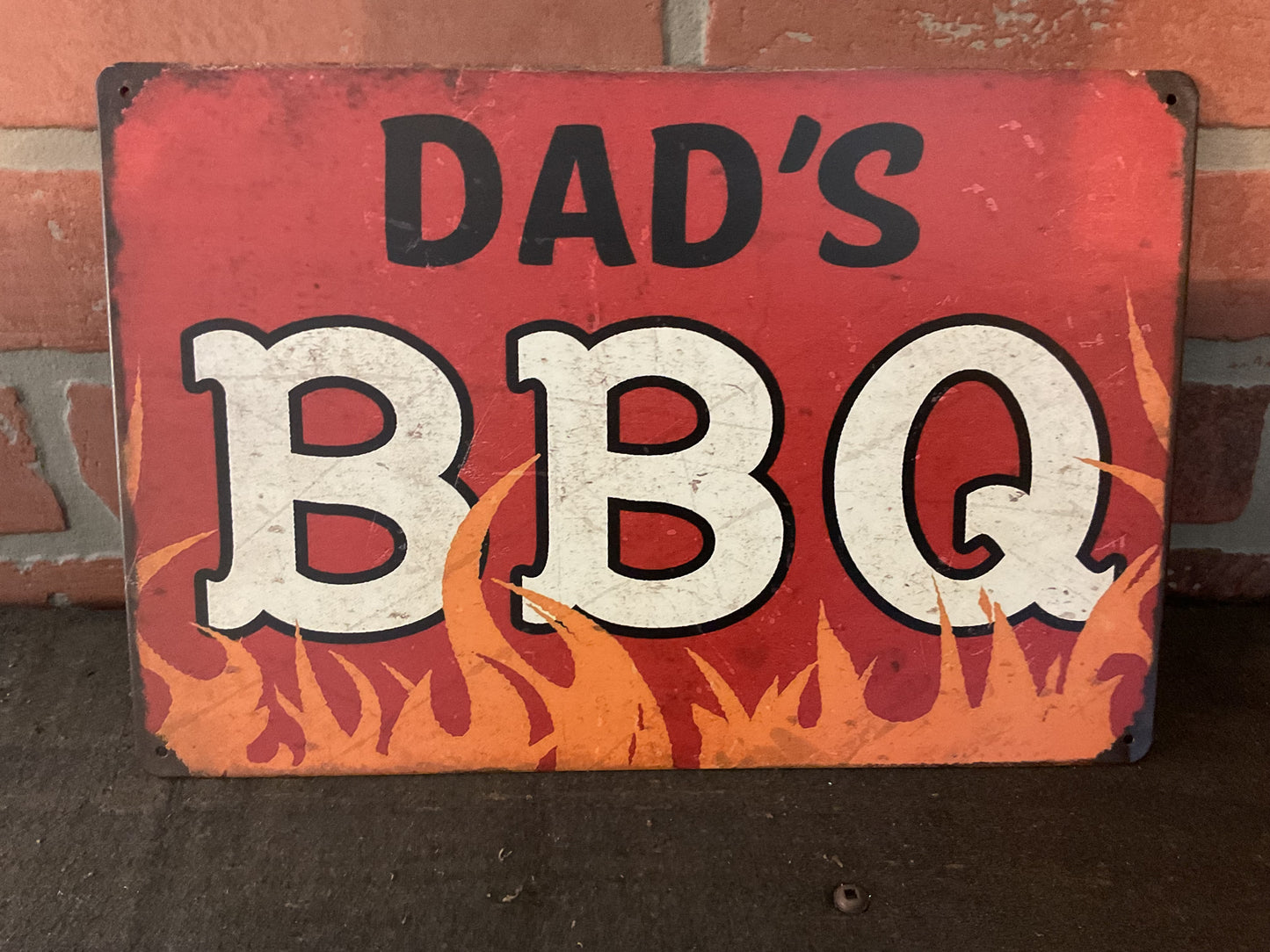 Vintage Style Retro Design "Dad's Barbeque" Sign A Great gift for Dad!