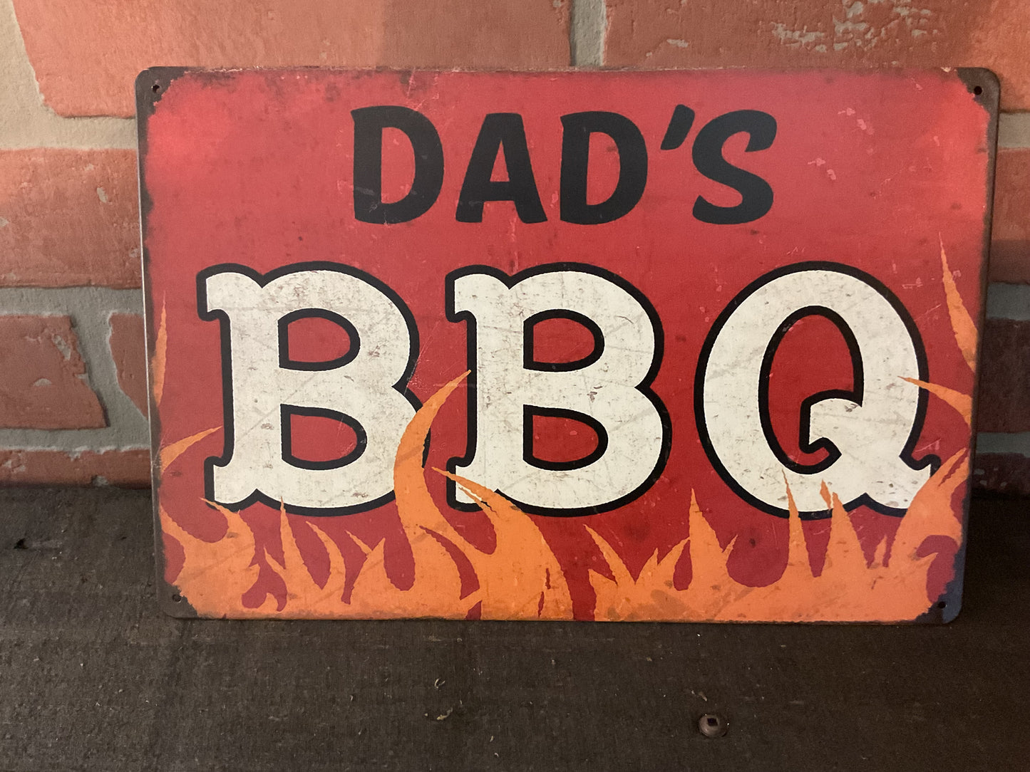 Vintage Style Retro Design "Dad's Barbeque" Sign A Great gift for Dad!