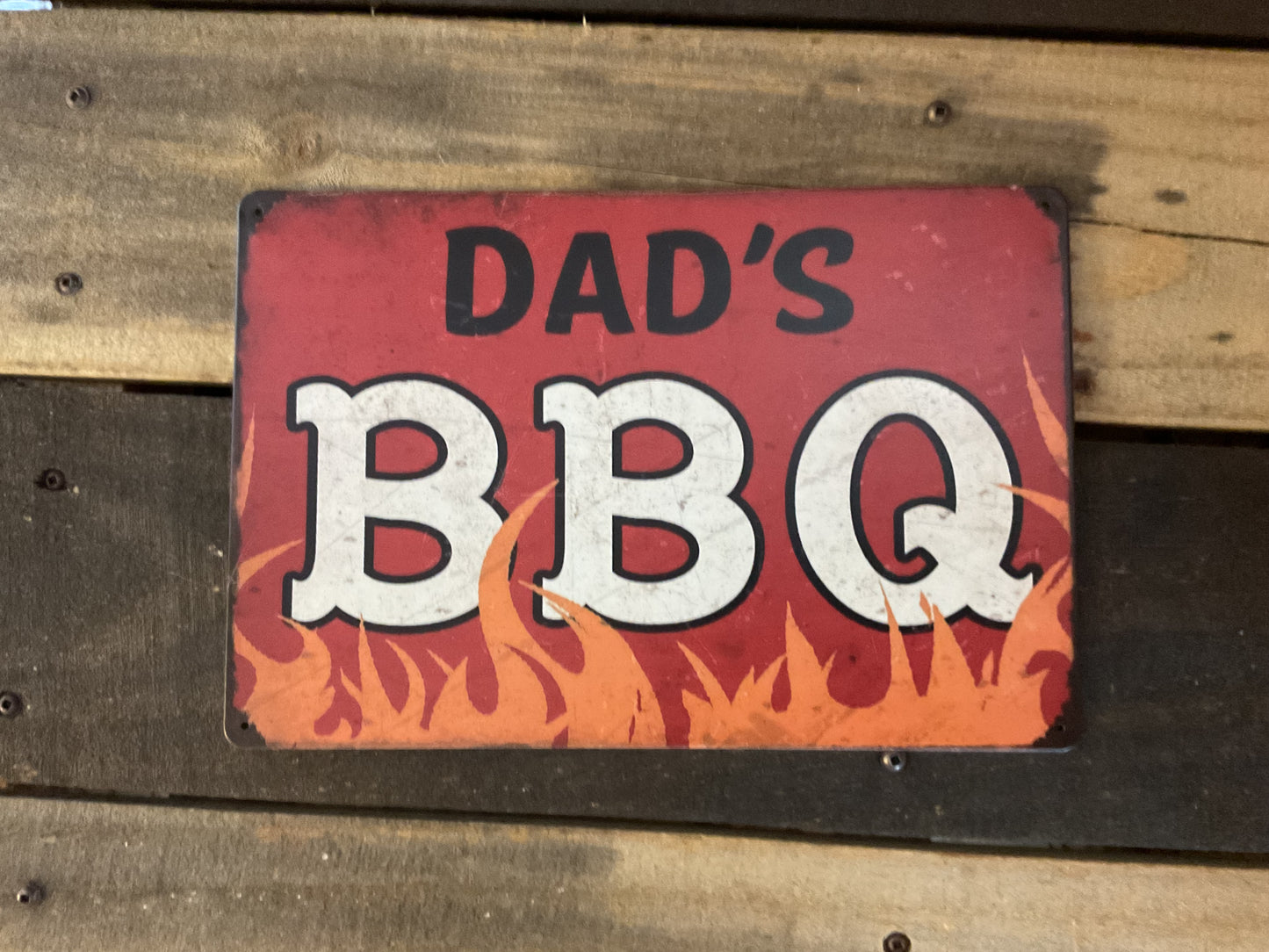Vintage Style Retro Design "Dad's Barbeque" Sign A Great gift for Dad!