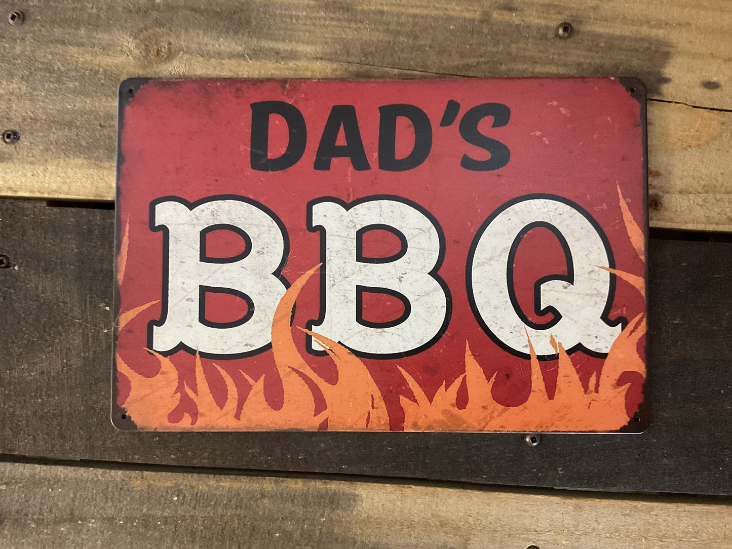 Vintage Style Retro Design "Dad's Barbeque" Sign A Great gift for Dad!