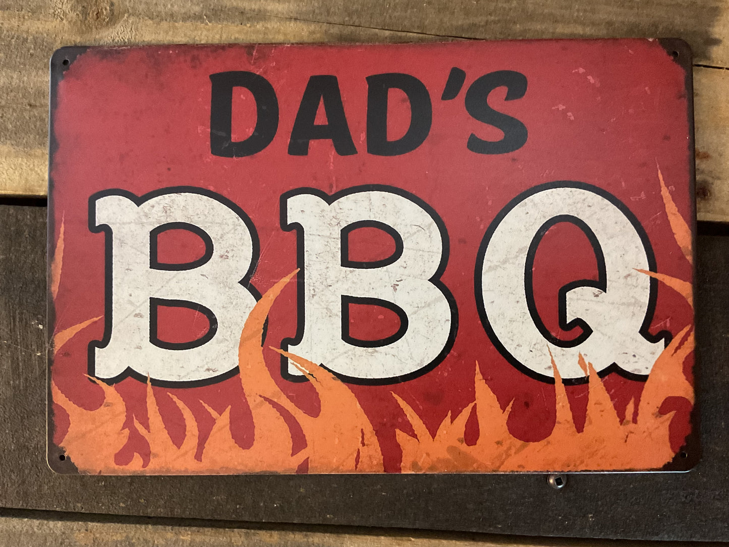 Vintage Style Retro Design "Dad's Barbeque" Sign A Great gift for Dad!