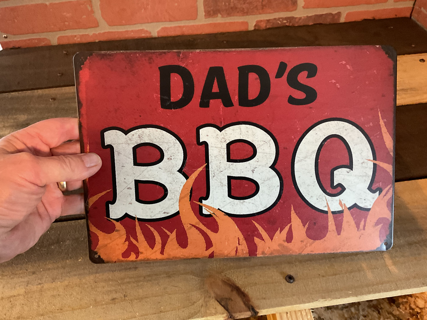 Vintage Style Retro Design "Dad's Barbeque" Sign A Great gift for Dad!