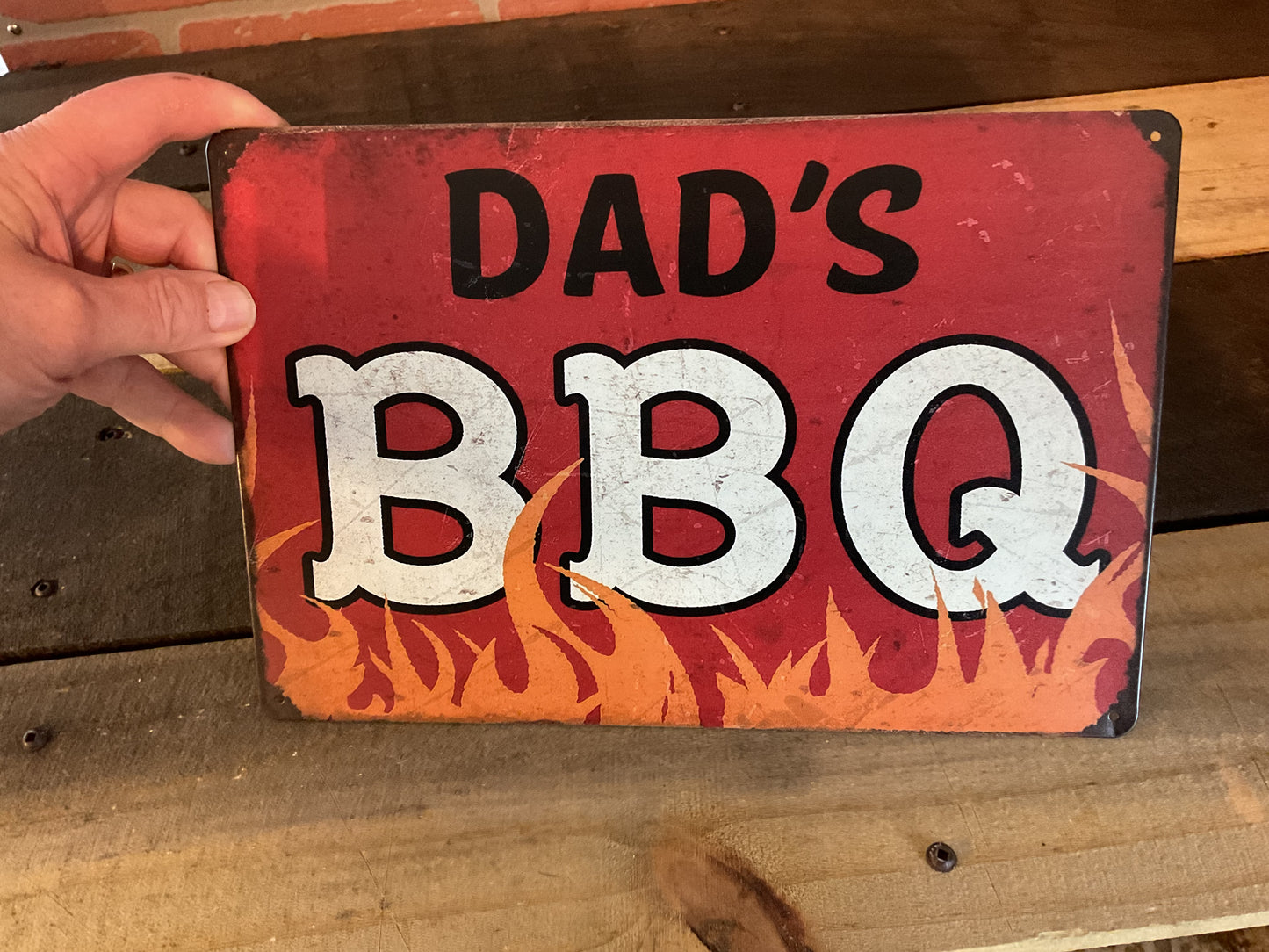 Vintage Style Retro Design "Dad's Barbeque" Sign A Great gift for Dad!