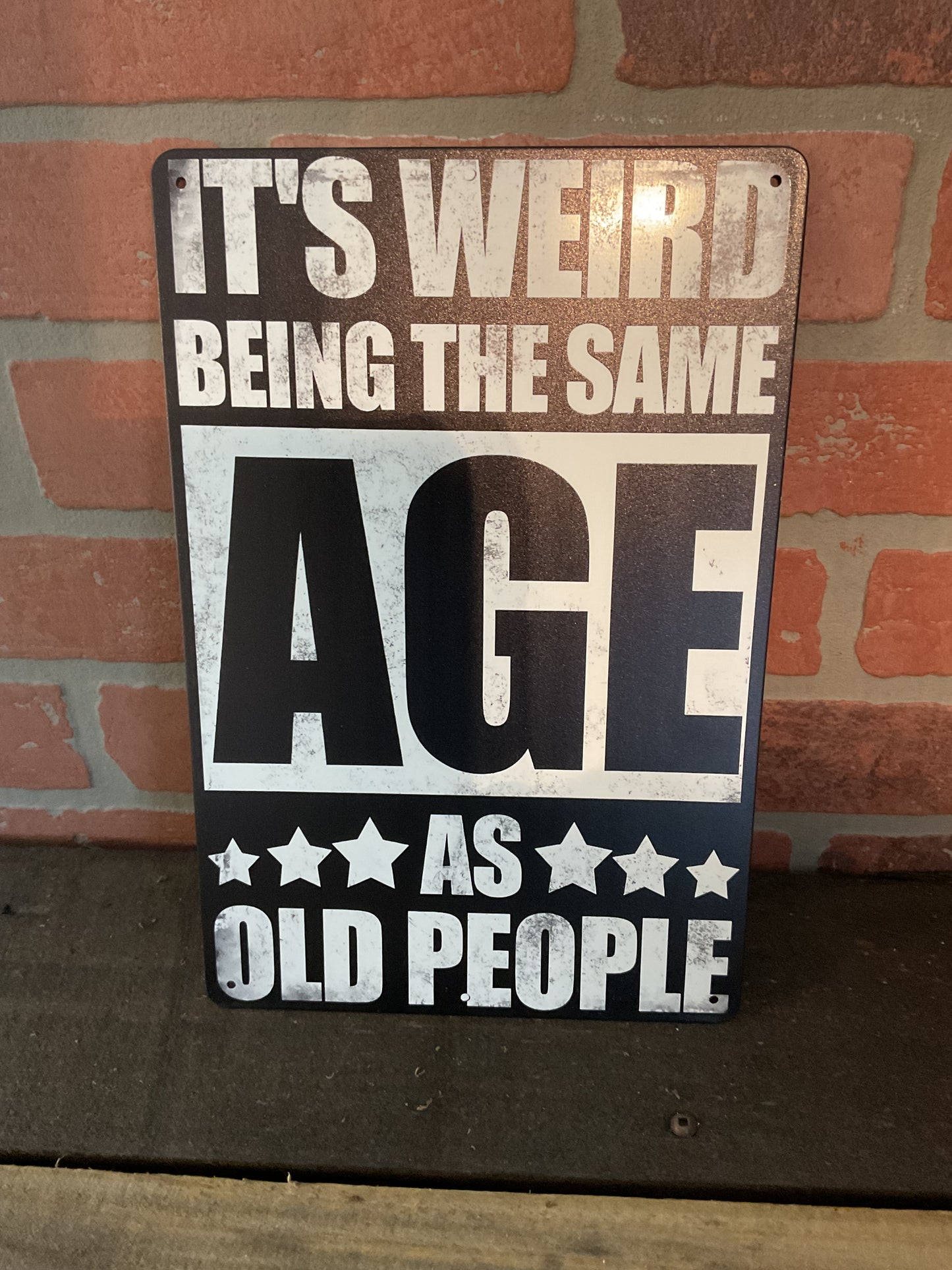 8"x12" Retro Patina Style "We Offer 3 Kinds of Service" Sign. Makes a Great Gift