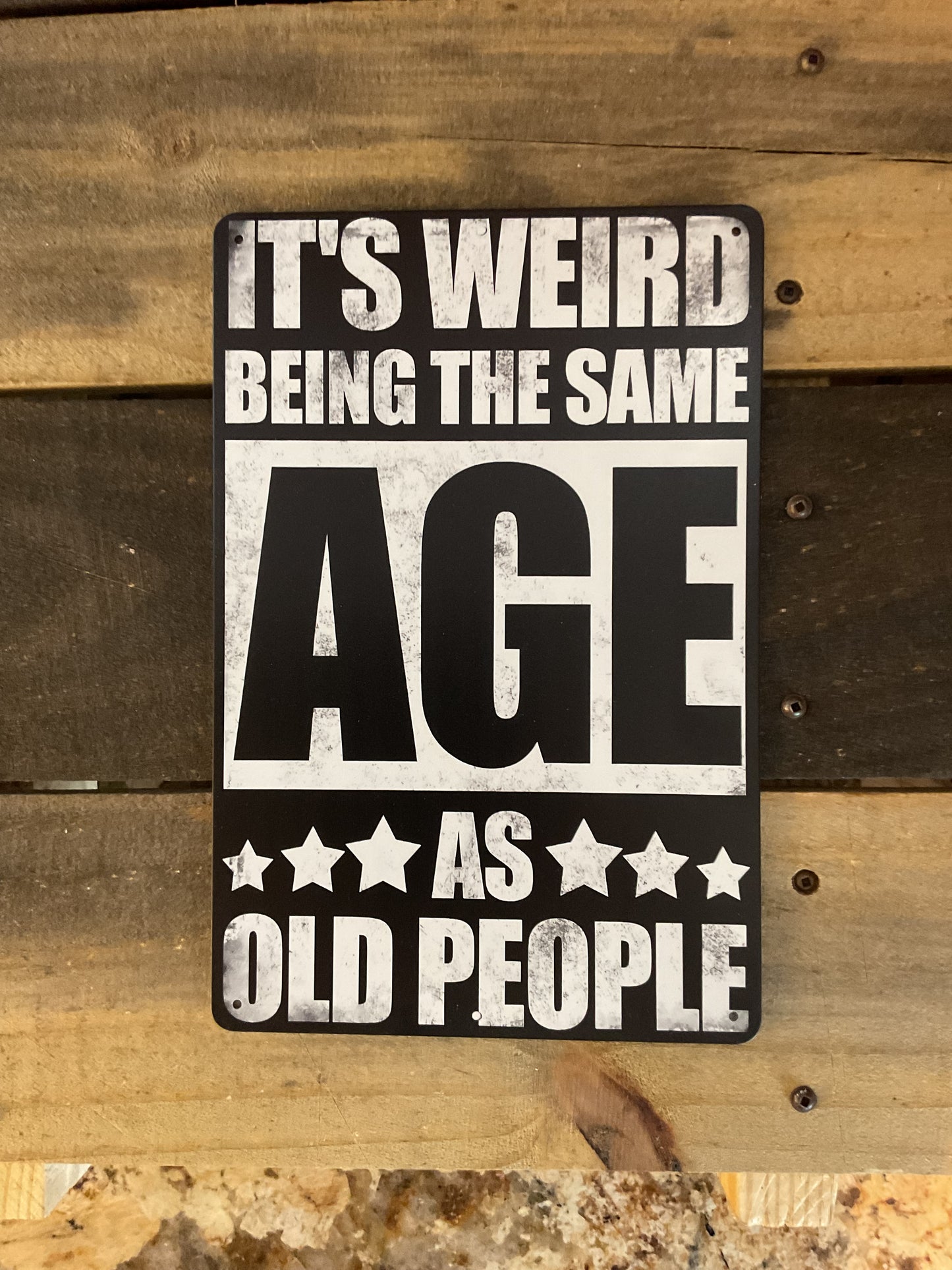 8"x12" Retro Patina Style "We Offer 3 Kinds of Service" Sign. Makes a Great Gift