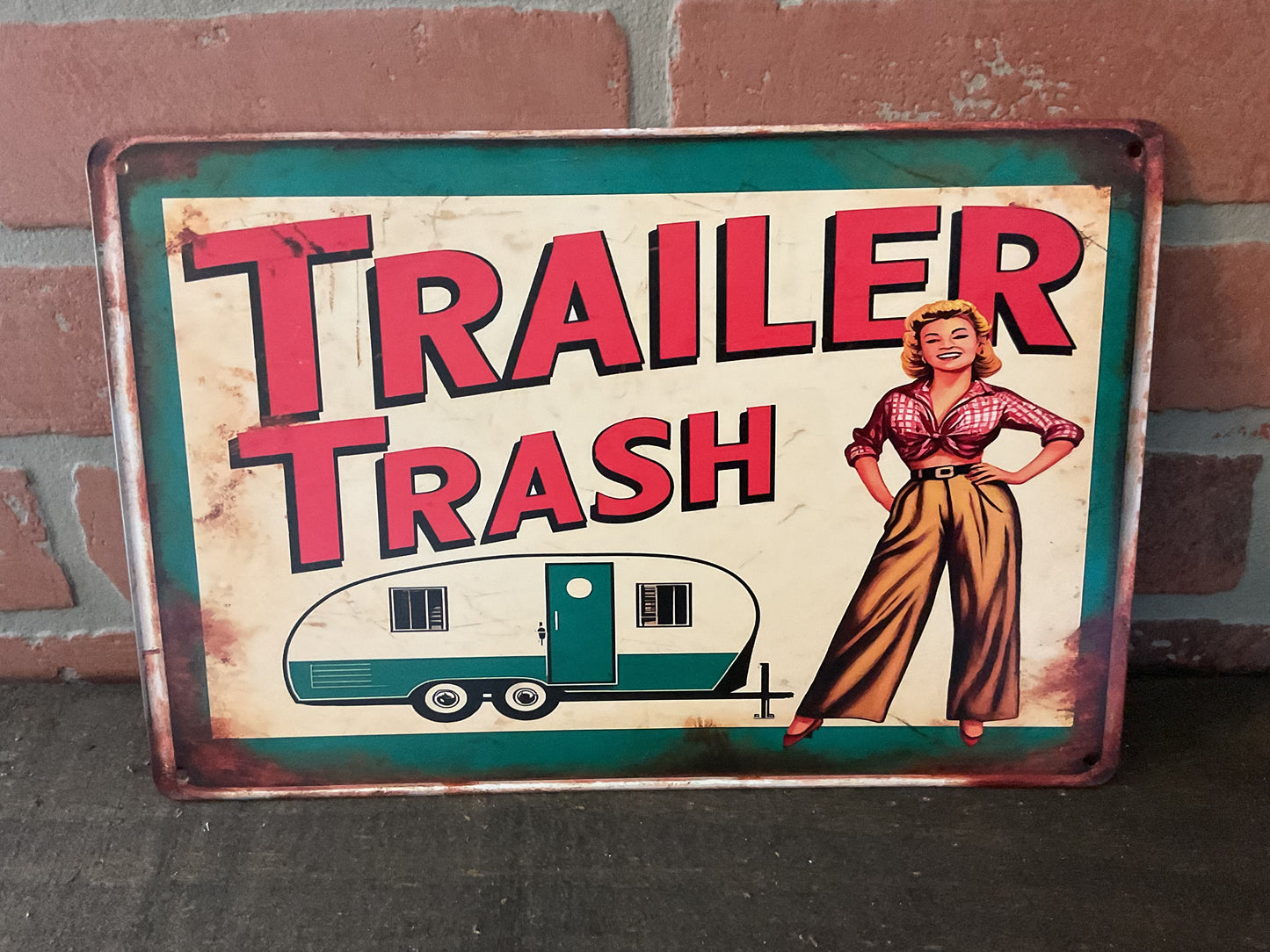 8"x12" Vintage Patina Style "Tonka" Sign