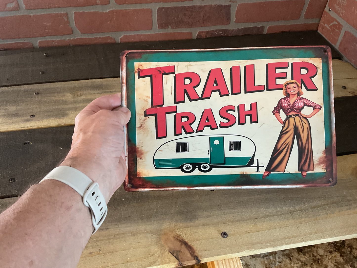 8"x12" Vintage Patina Style "Tonka" Sign