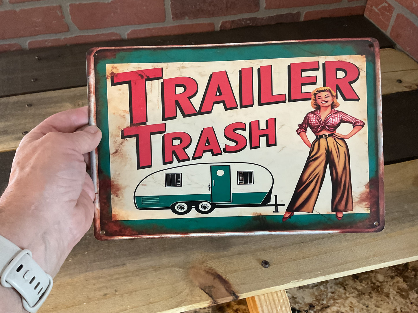 8"x12" Vintage Patina Style "Tonka" Sign