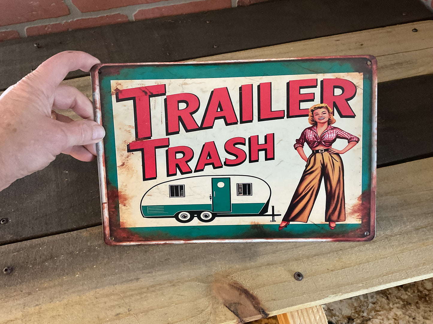 8"x12" Vintage Patina Style "Tonka" Sign