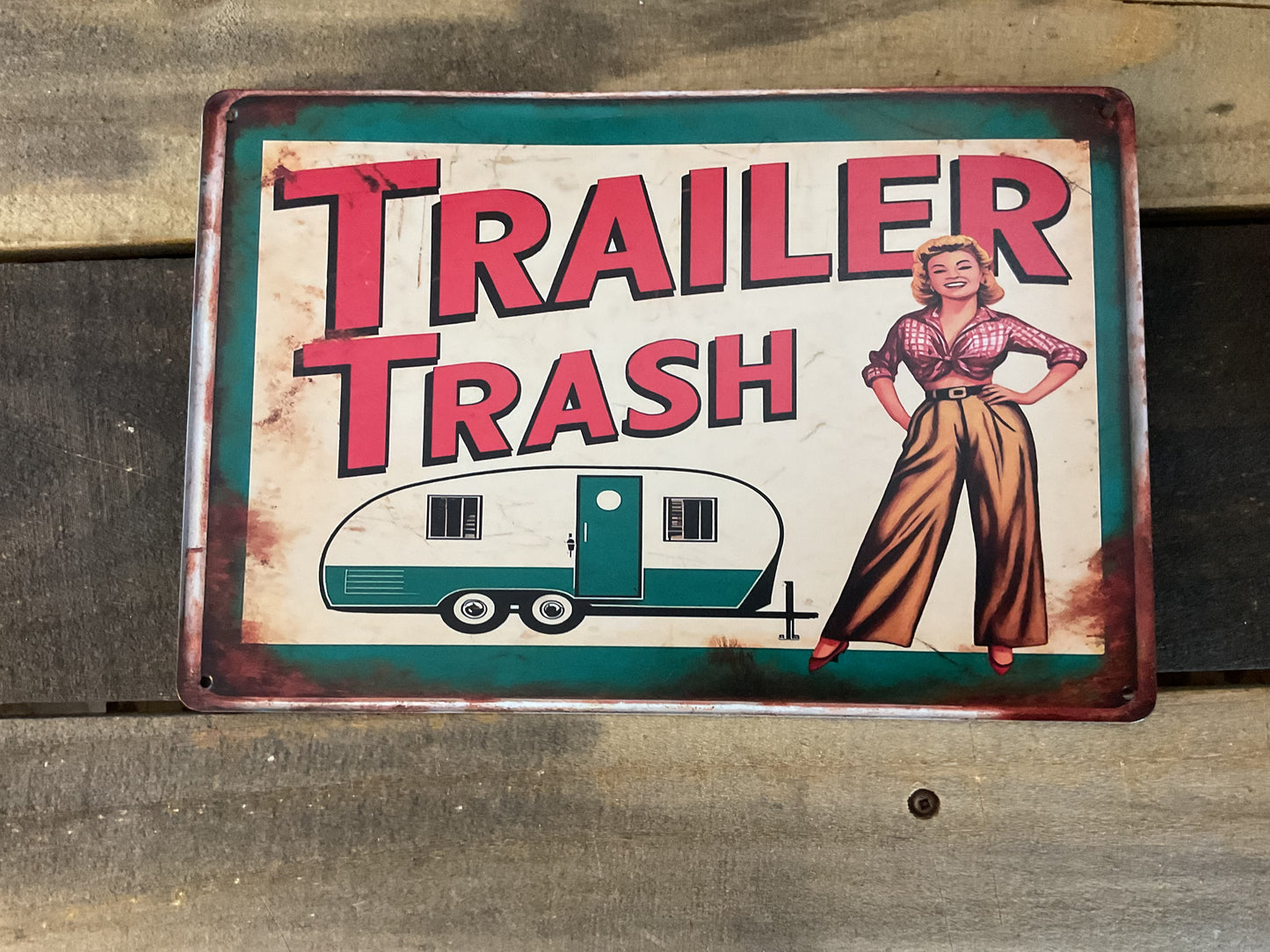 8"x12" Vintage Patina Style "Tonka" Sign
