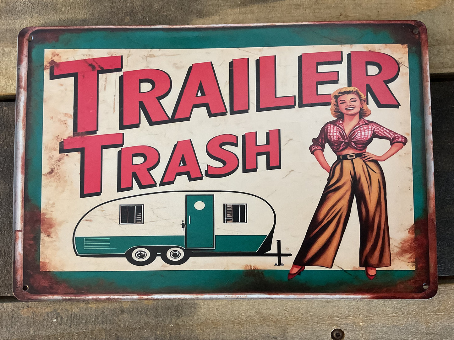 8"x12" Vintage Patina Style "Tonka" Sign