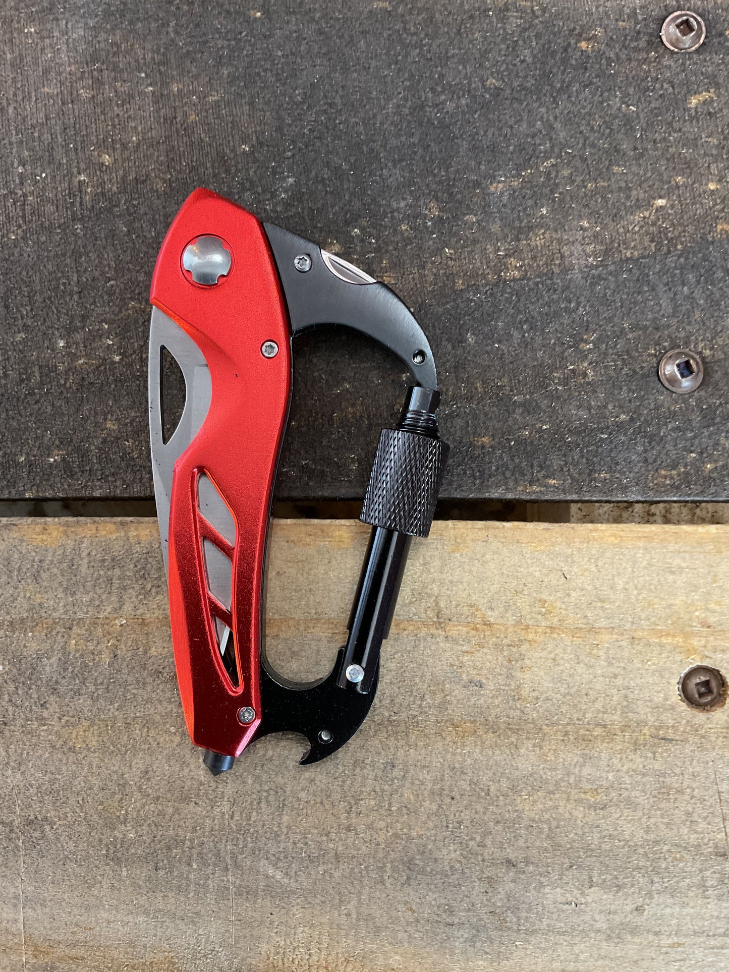 "Fix-it" Brand Carabiner Multi-tool Great for Campers, Hikers, DIY's Great Gift