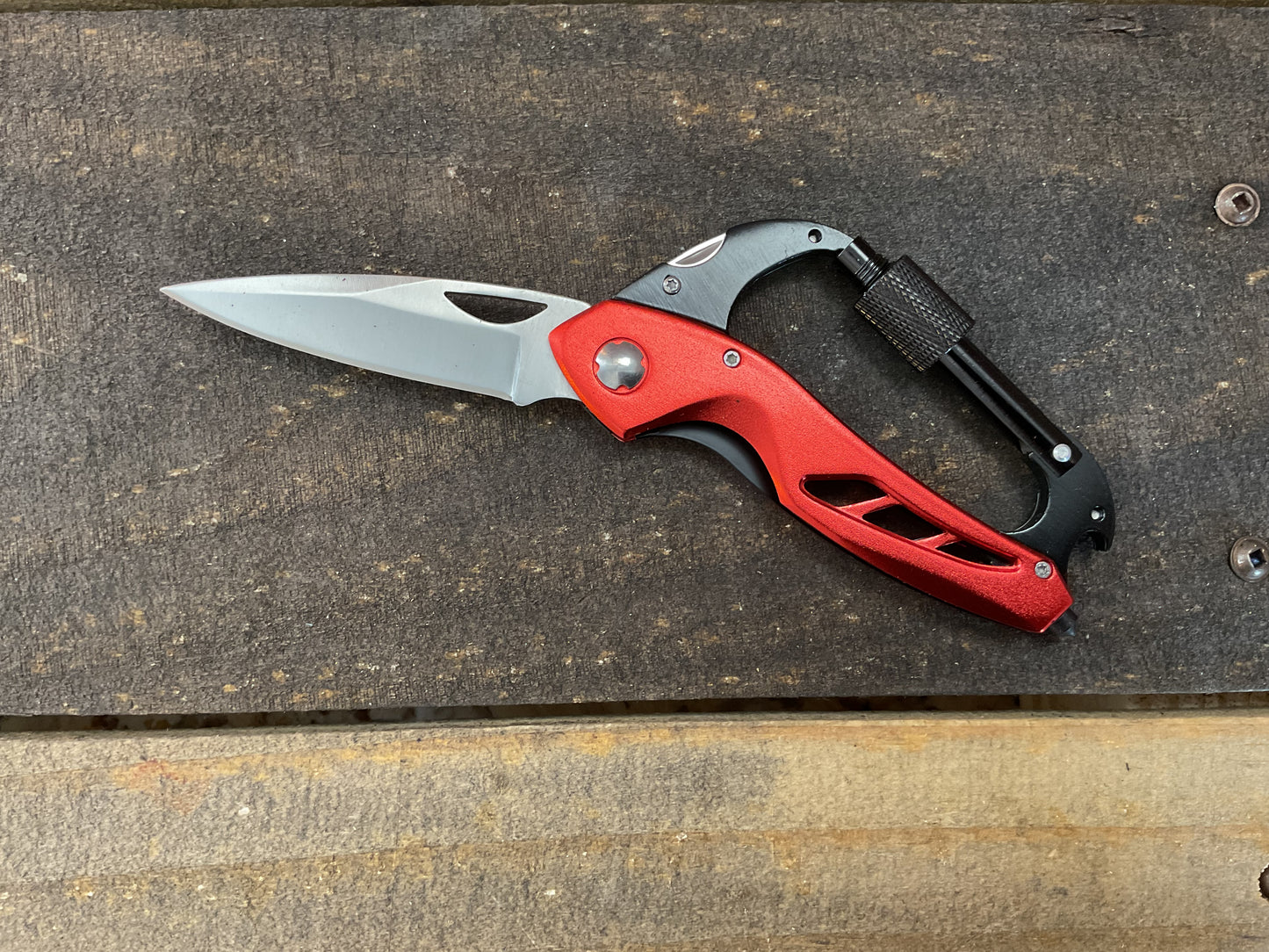 "Fix-it" Brand Carabiner Multi-tool Great for Campers, Hikers, DIY's Great Gift