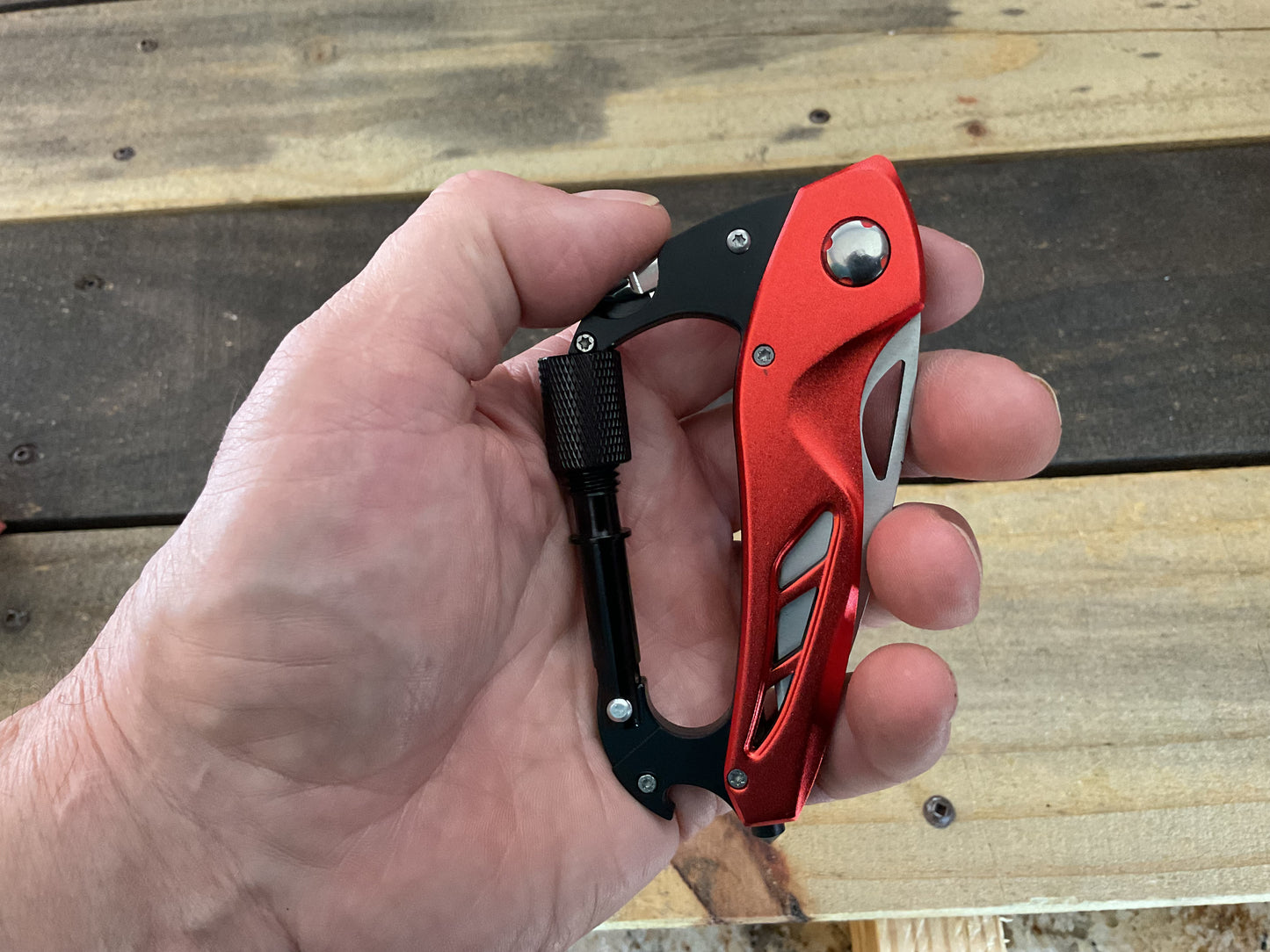 "Fix-it" Brand Carabiner Multi-tool Great for Campers, Hikers, DIY's Great Gift