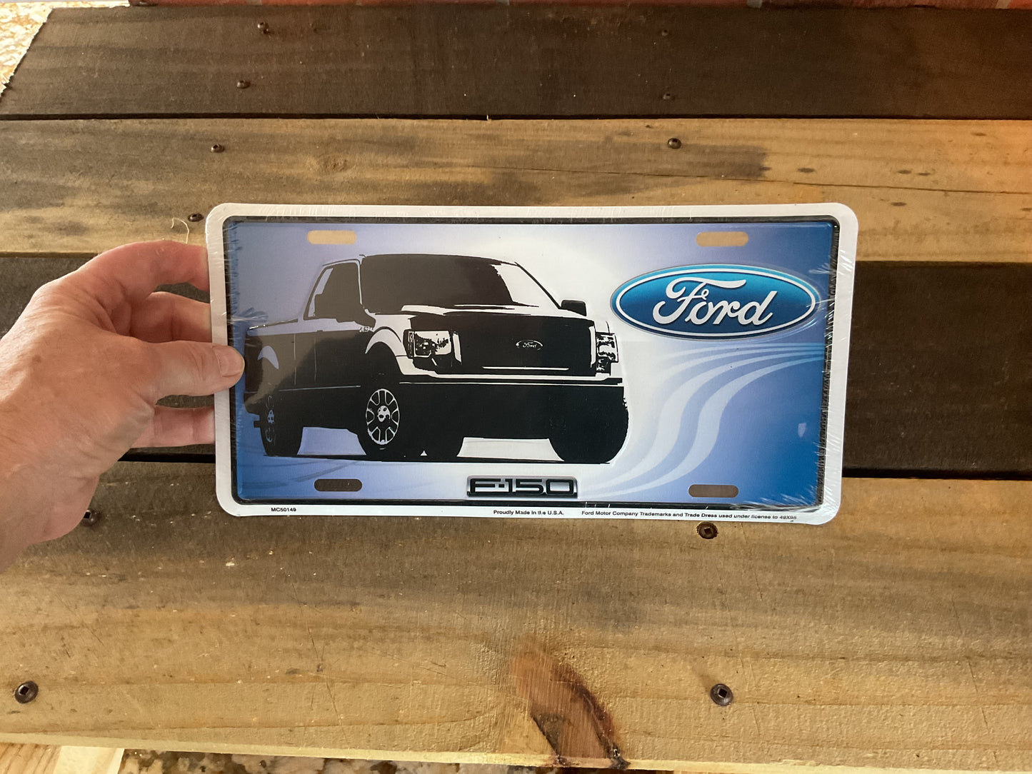 Licensed Ford F150 License Plate Made in the U.S.A.