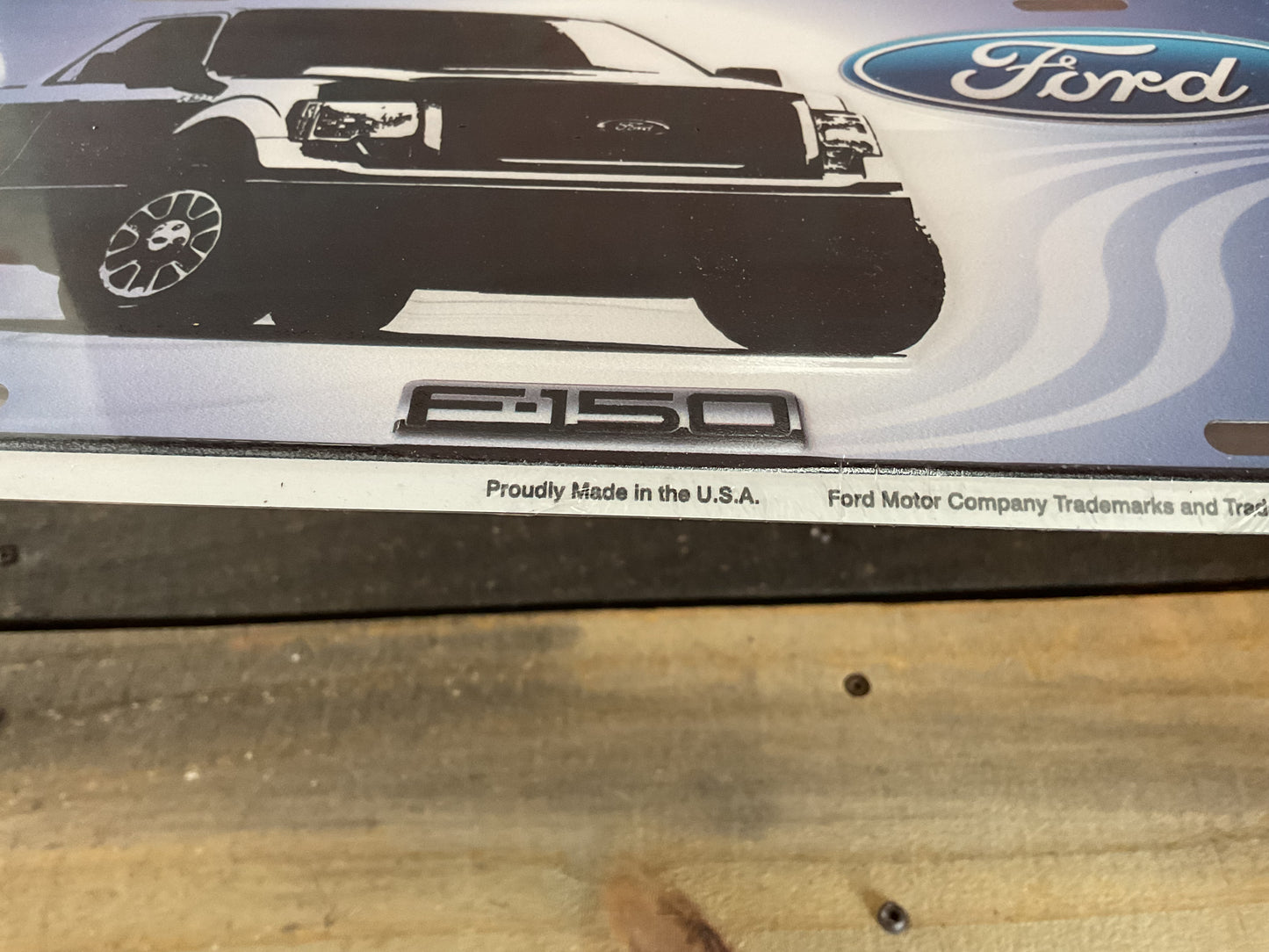 Licensed Ford F150 License Plate Made in the U.S.A.