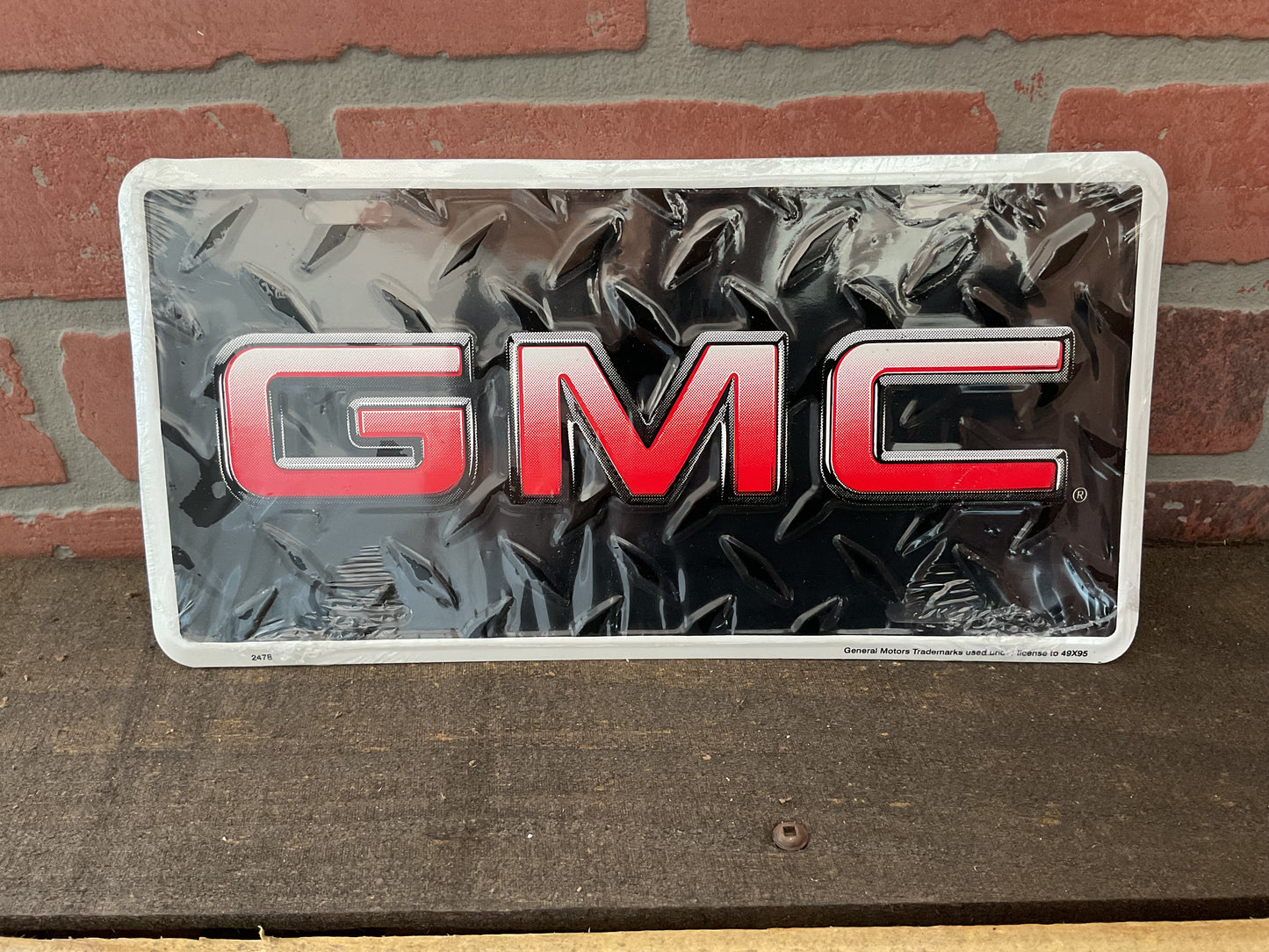 BOLD Licensed GMC License Plate Made in the U.S.A.