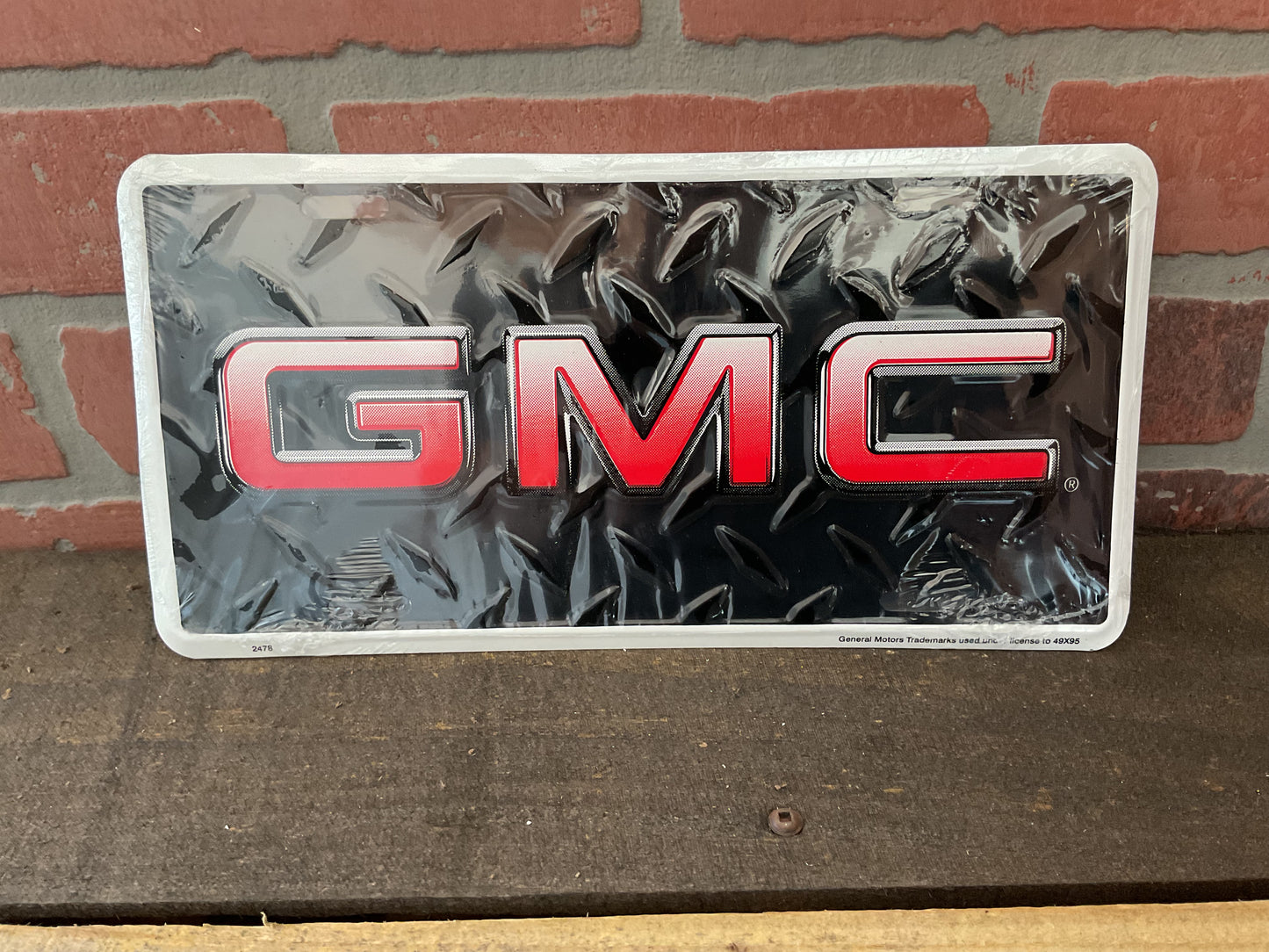 BOLD Licensed GMC License Plate Made in the U.S.A.