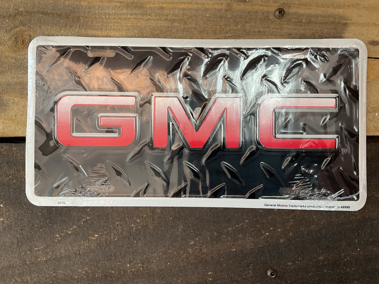 BOLD Licensed GMC License Plate Made in the U.S.A.