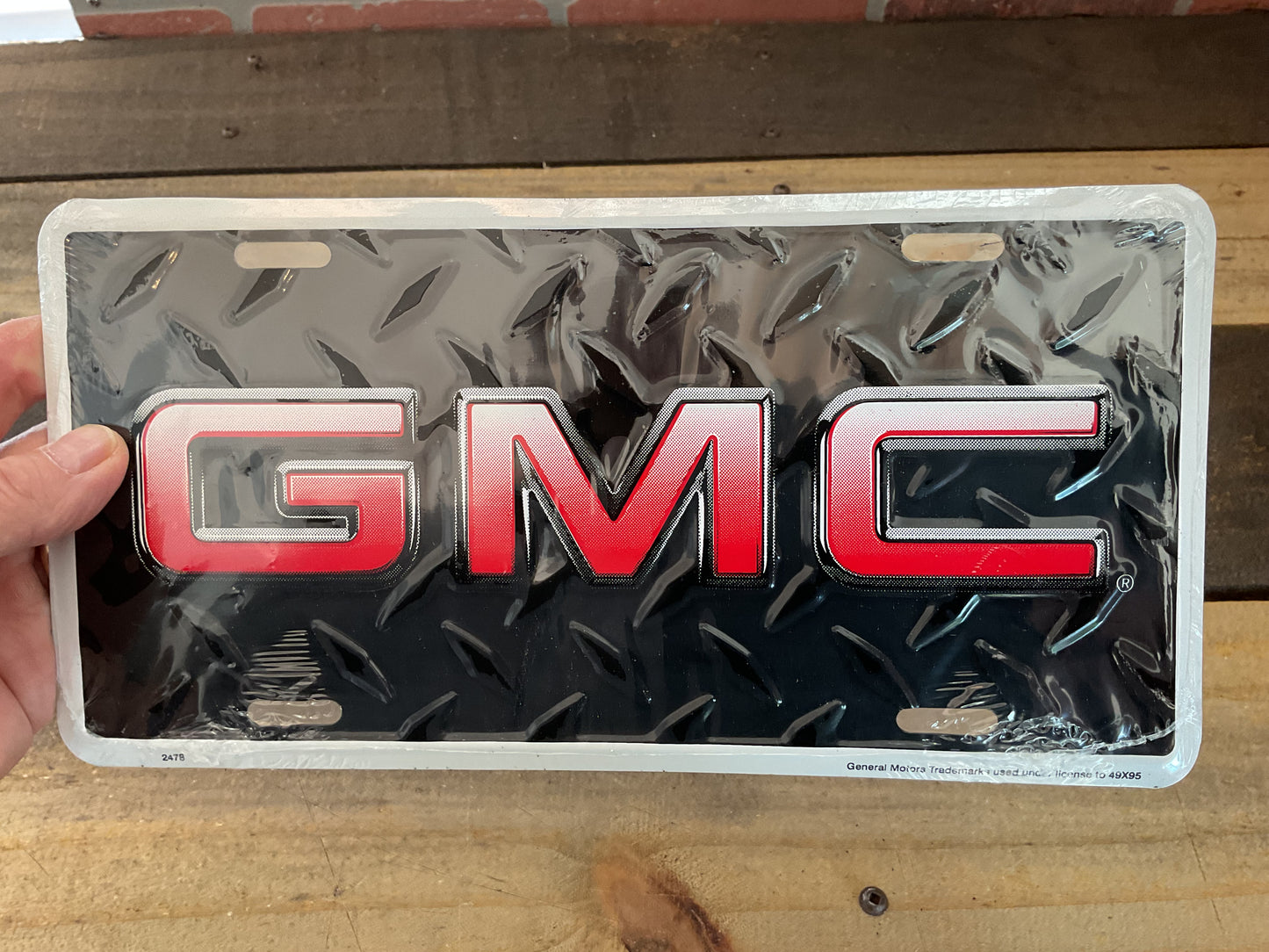 BOLD Licensed GMC License Plate Made in the U.S.A.