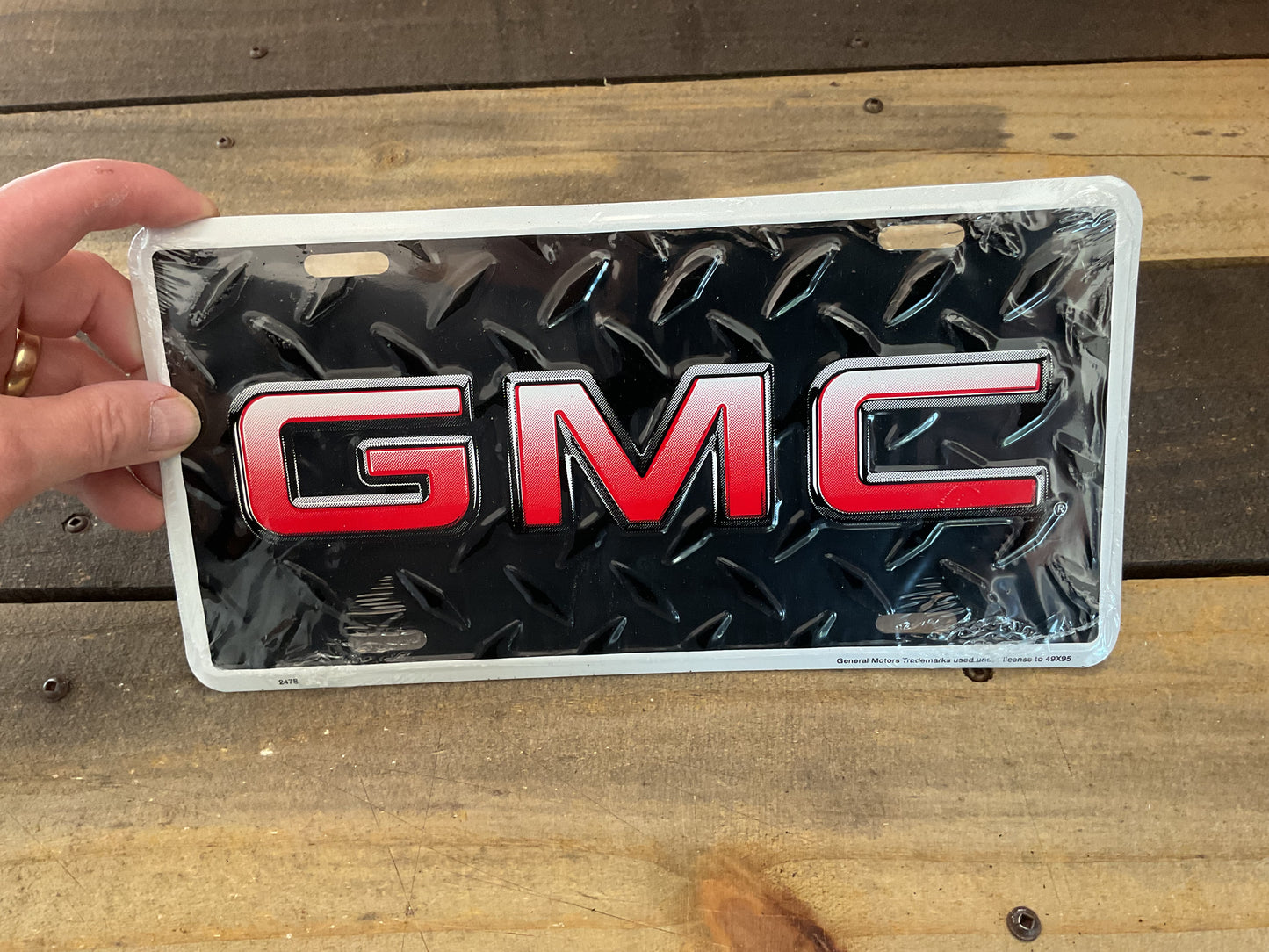 BOLD Licensed GMC License Plate Made in the U.S.A.