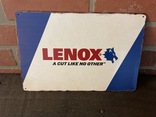 8"X12" Vintage Style Lenox Tools "A Cut Like No Other" Advertising Sign