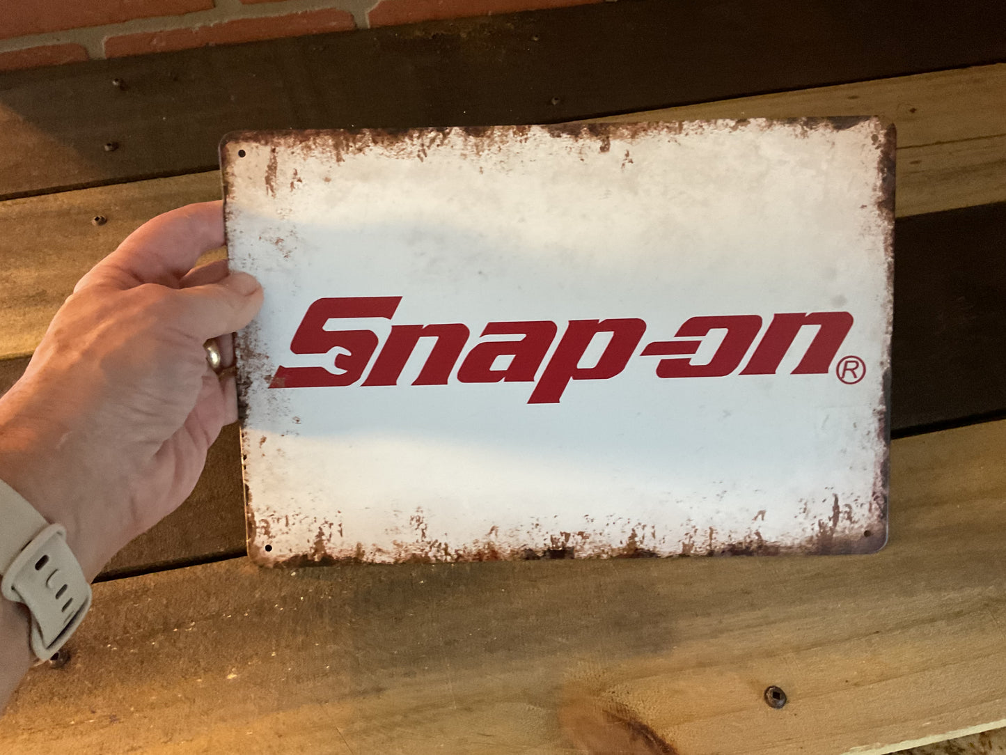 8"X12" Vintage Style Snap-On Tools Advertising Sign