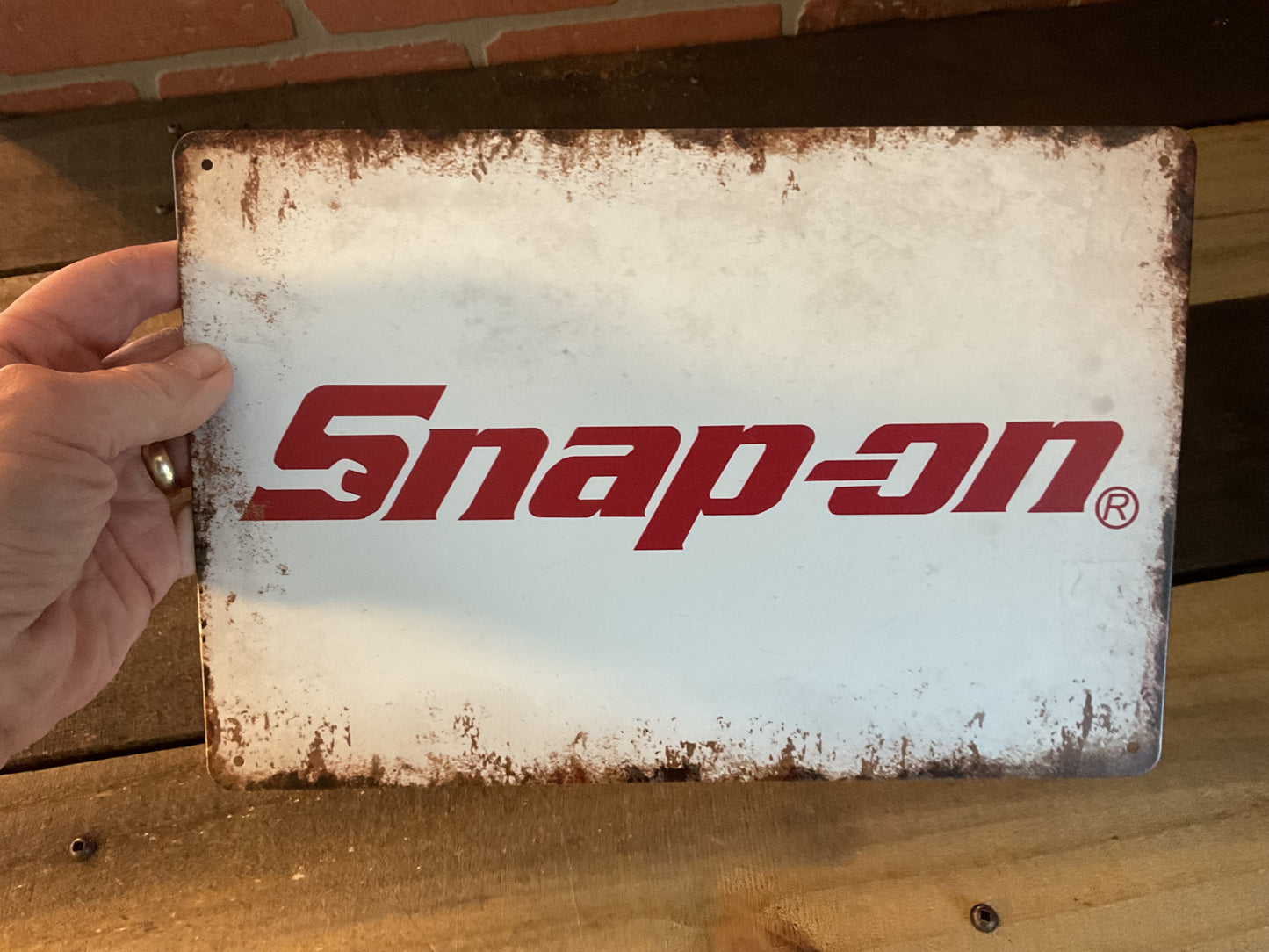 8"X12" Vintage Style Snap-On Tools Advertising Sign