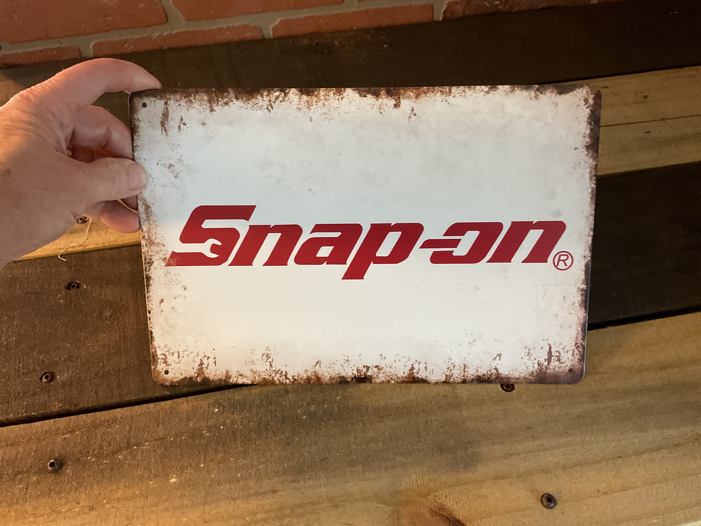 8"X12" Vintage Style Snap-On Tools Advertising Sign