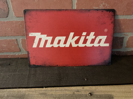 12"x8" Vintage Style Makita Tools Advertising Sign Makes a Great Gift!