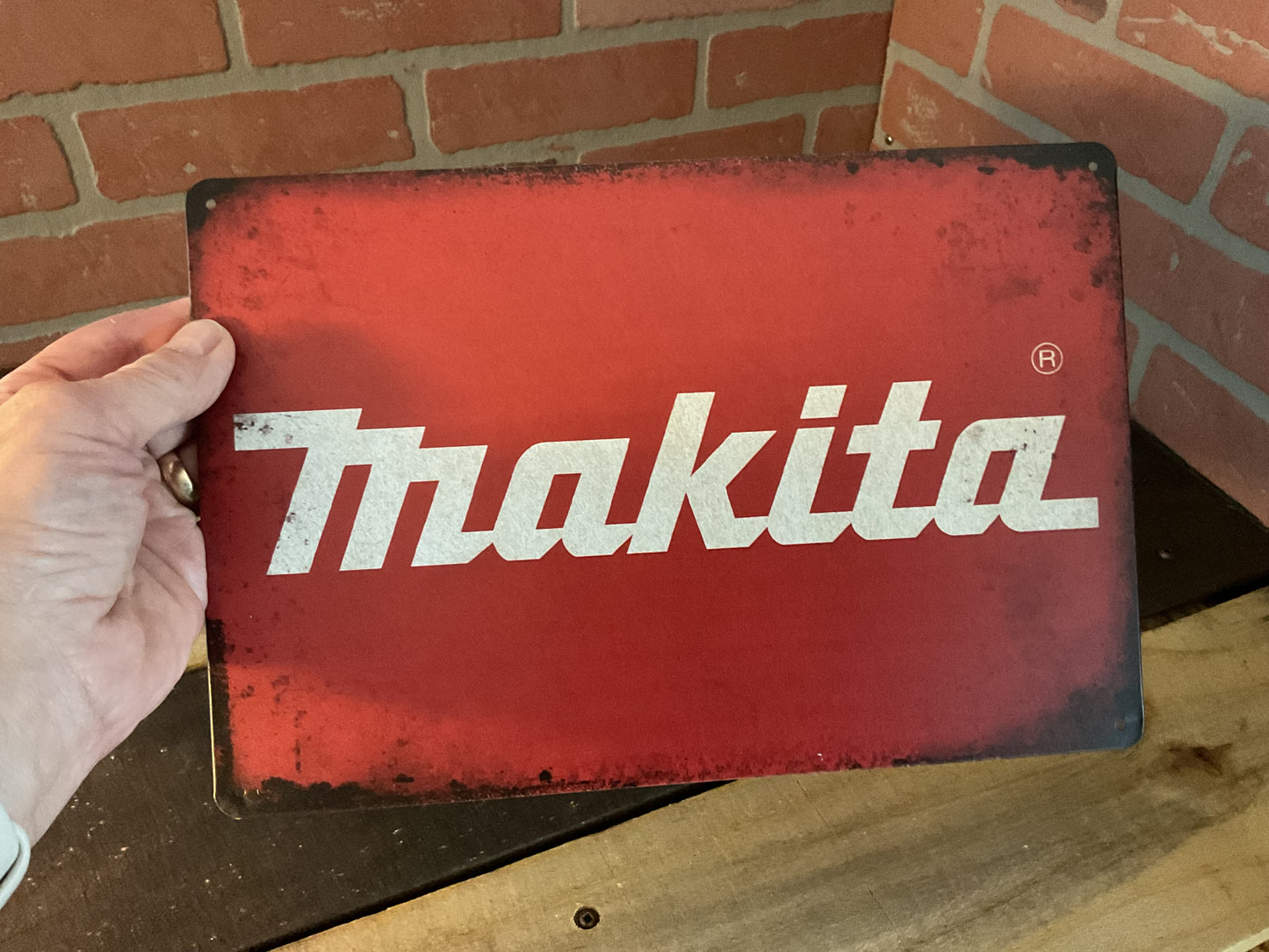 12"x8" Vintage Style Makita Tools Advertising Sign Makes a Great Gift!
