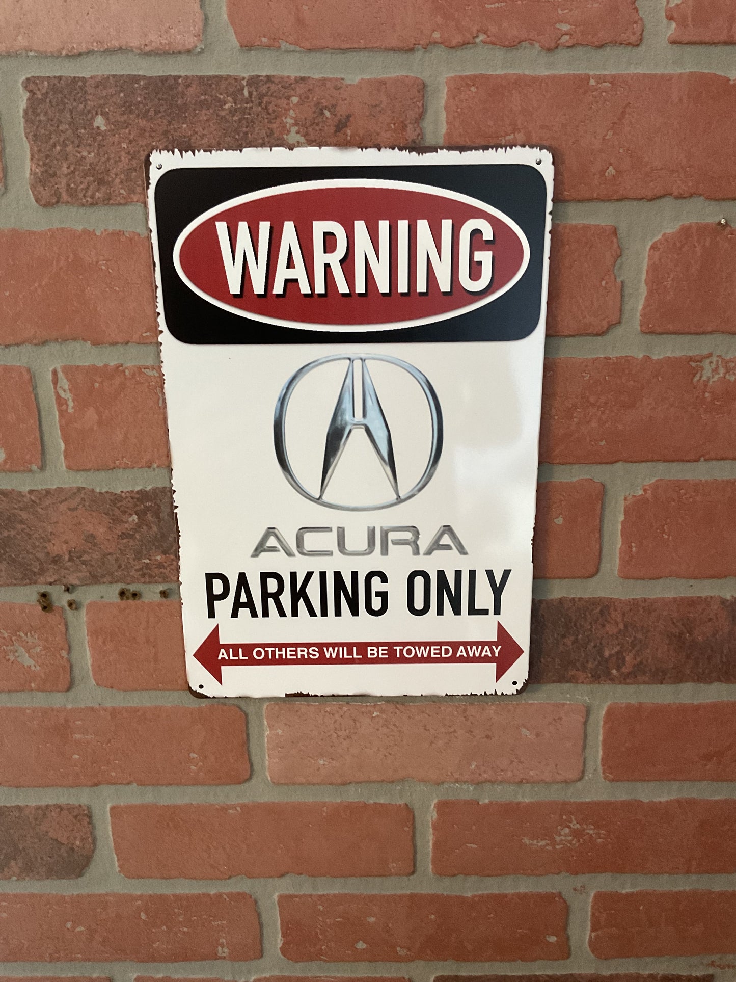 8"x12" Vintage Patina Style WARNING "Land Rover Parking Only" Sign