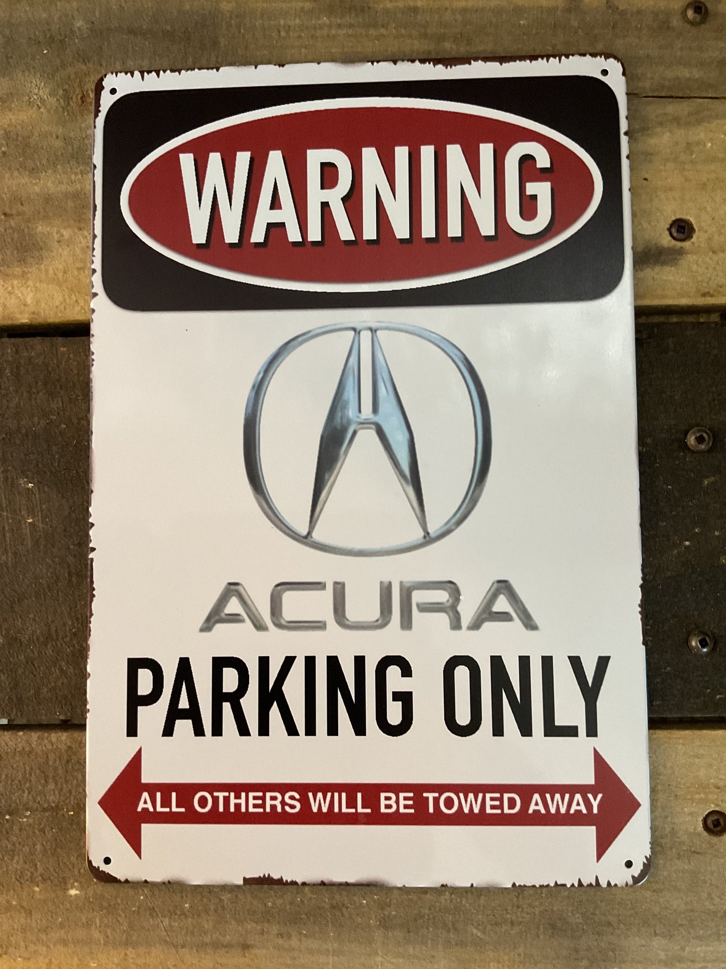 8"x12" Vintage Patina Style WARNING "Land Rover Parking Only" Sign