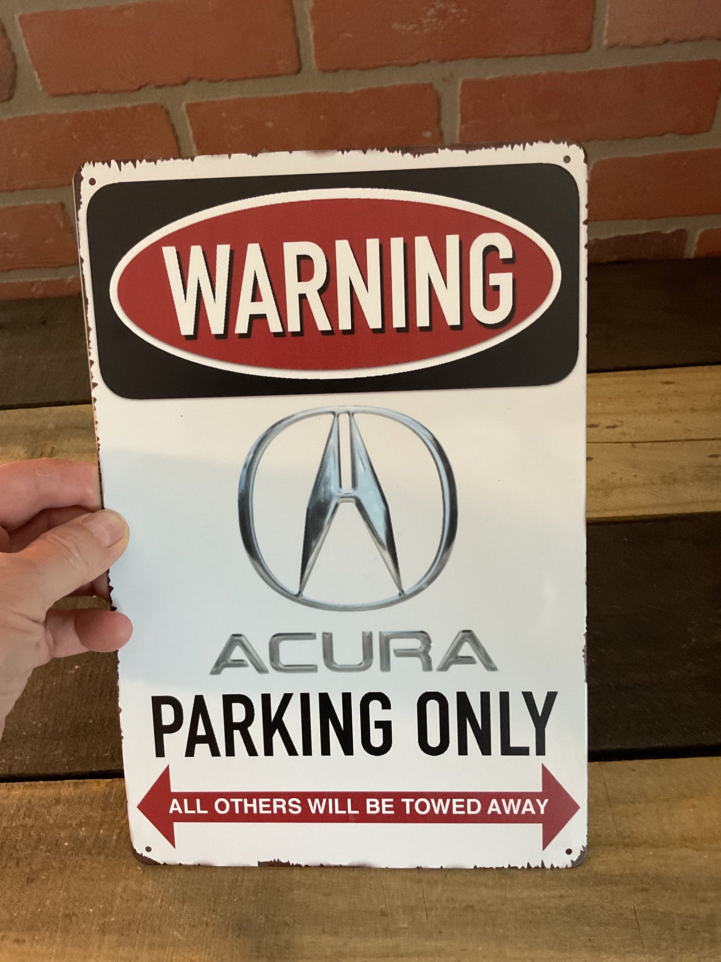 8"x12" Vintage Patina Style WARNING "Land Rover Parking Only" Sign