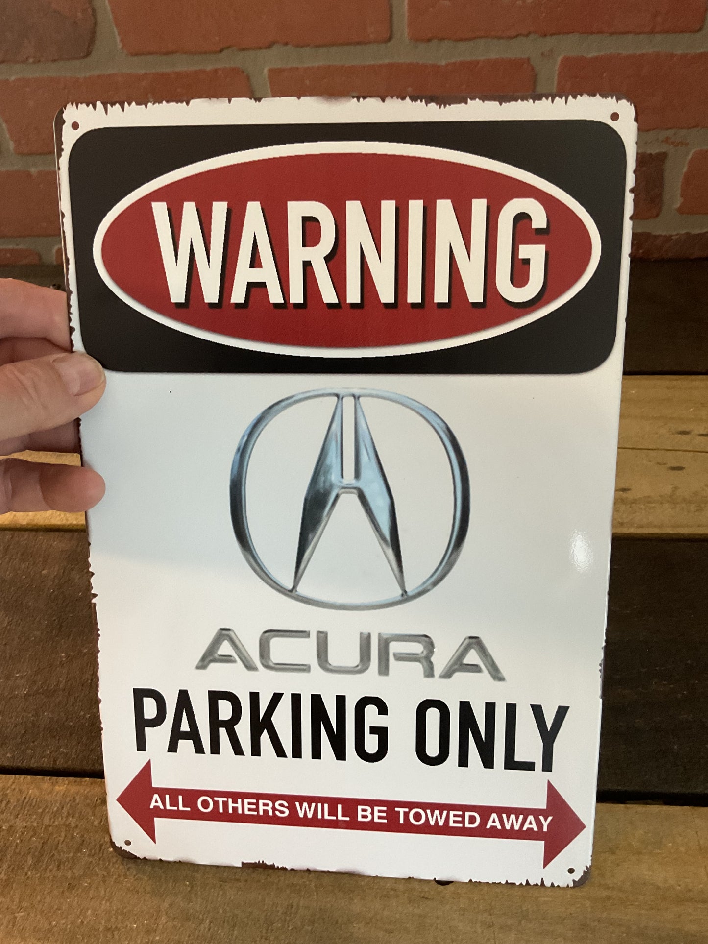 8"x12" Vintage Patina Style WARNING "Land Rover Parking Only" Sign