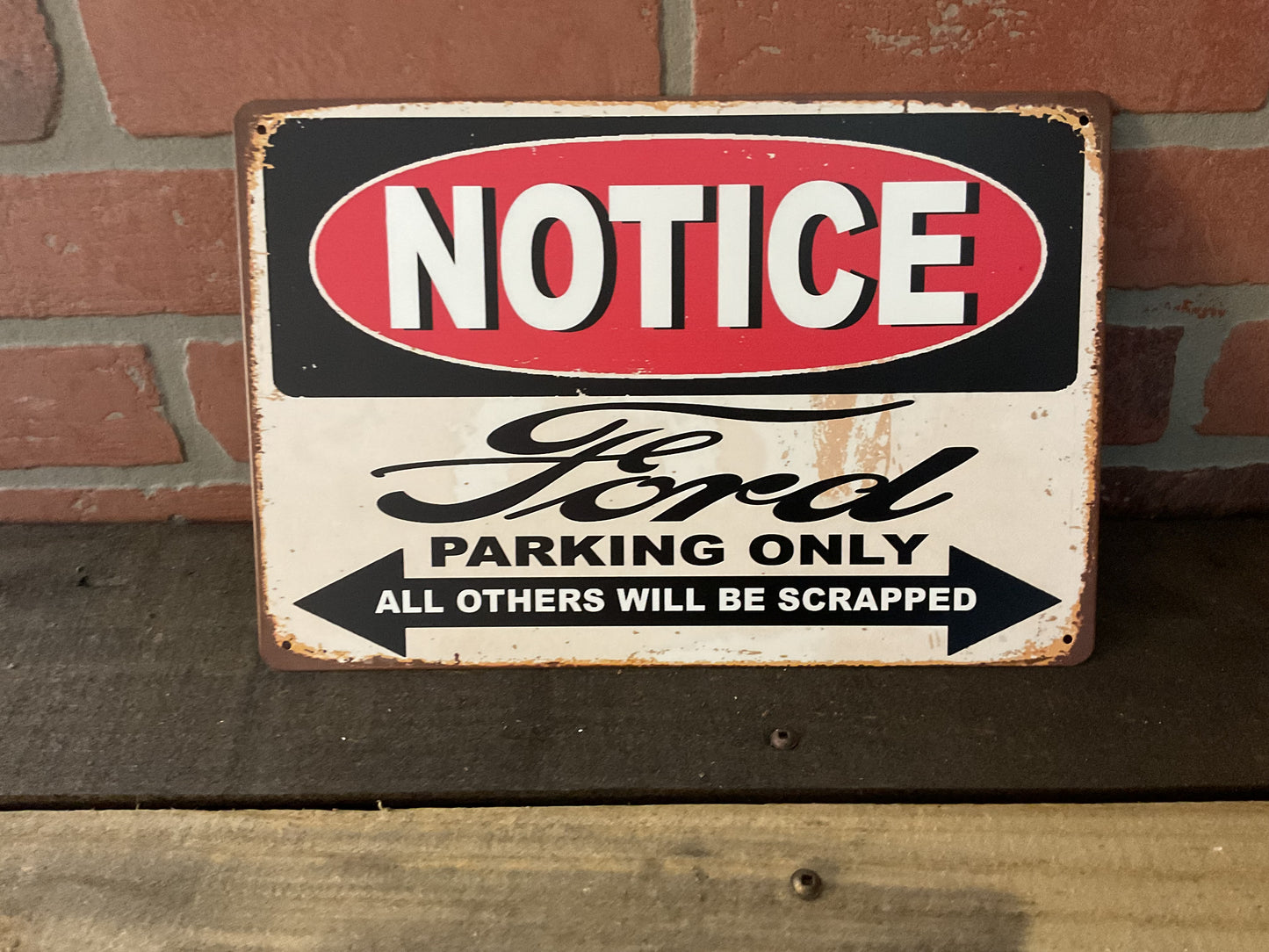 12"x8" Vintage Style "Ford Parking Only" Sign