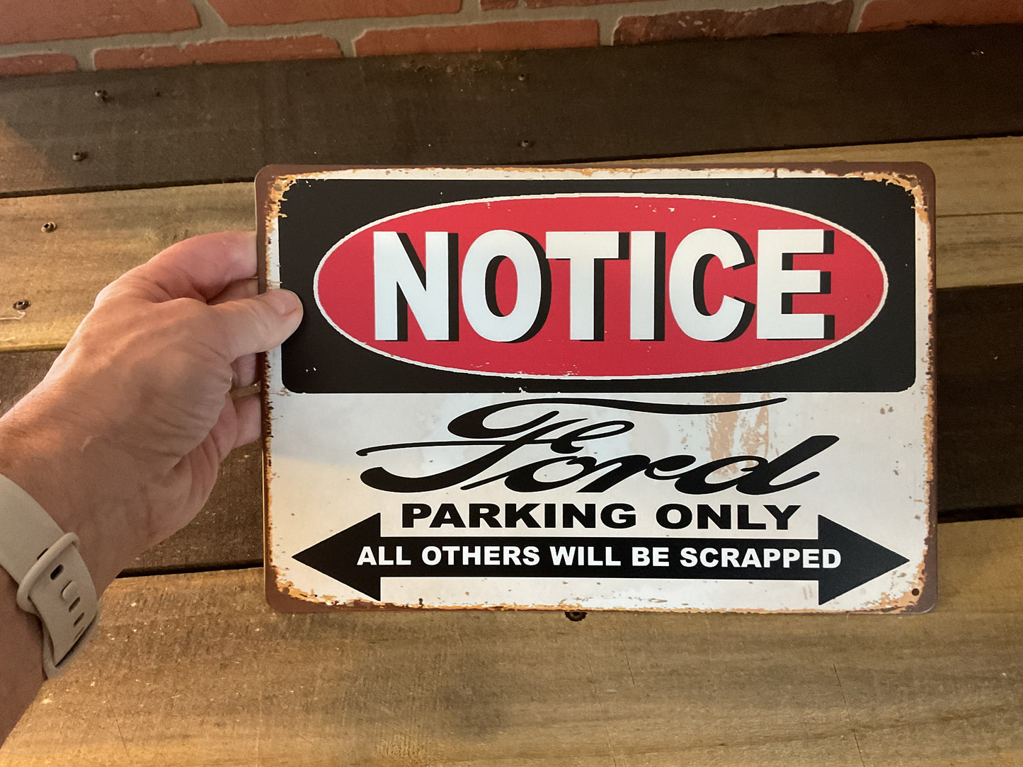 12"x8" Vintage Style "Ford Parking Only" Sign