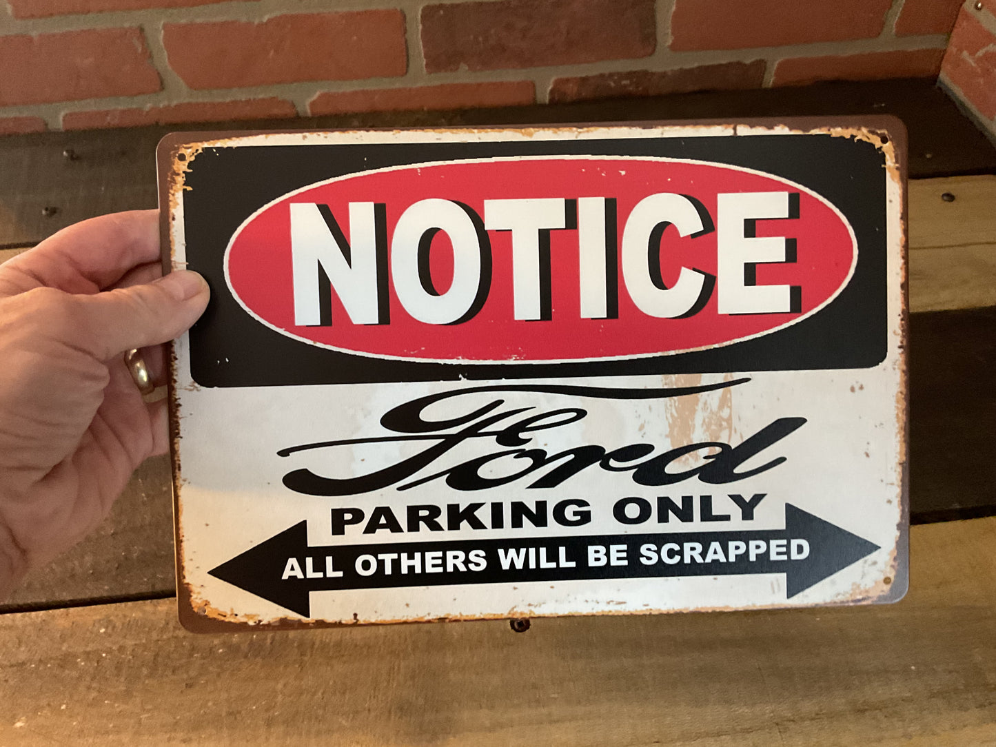 12"x8" Vintage Style "Ford Parking Only" Sign