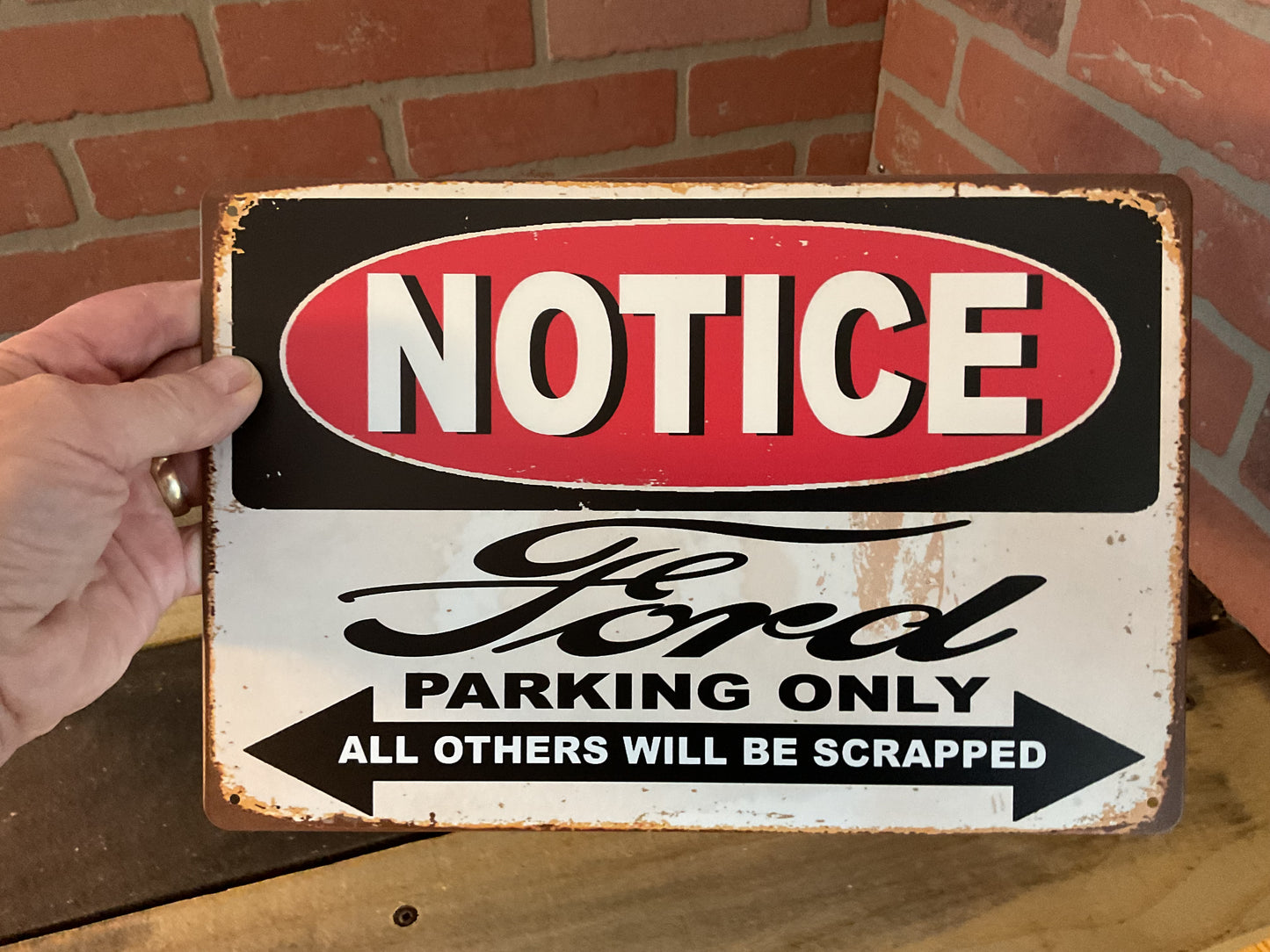 12"x8" Vintage Style "Ford Parking Only" Sign