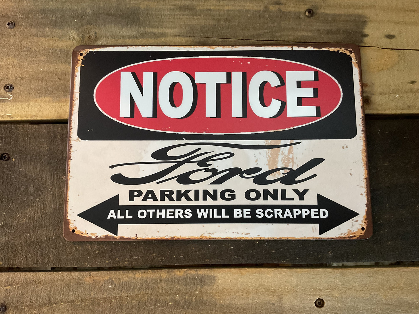 12"x8" Vintage Style "Ford Parking Only" Sign