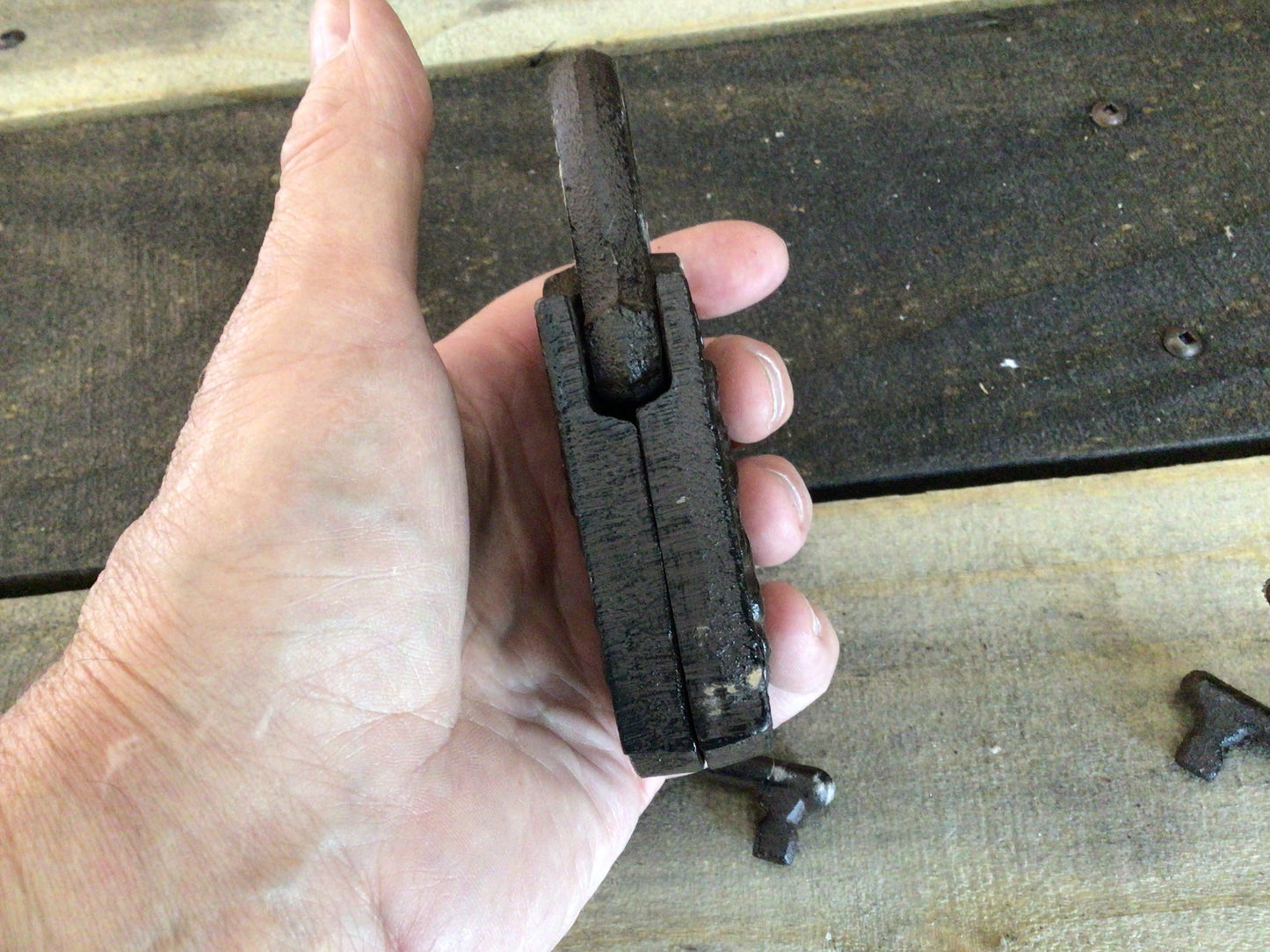 Large Vintage Style Lock & Key Set Prop. Please Read Details