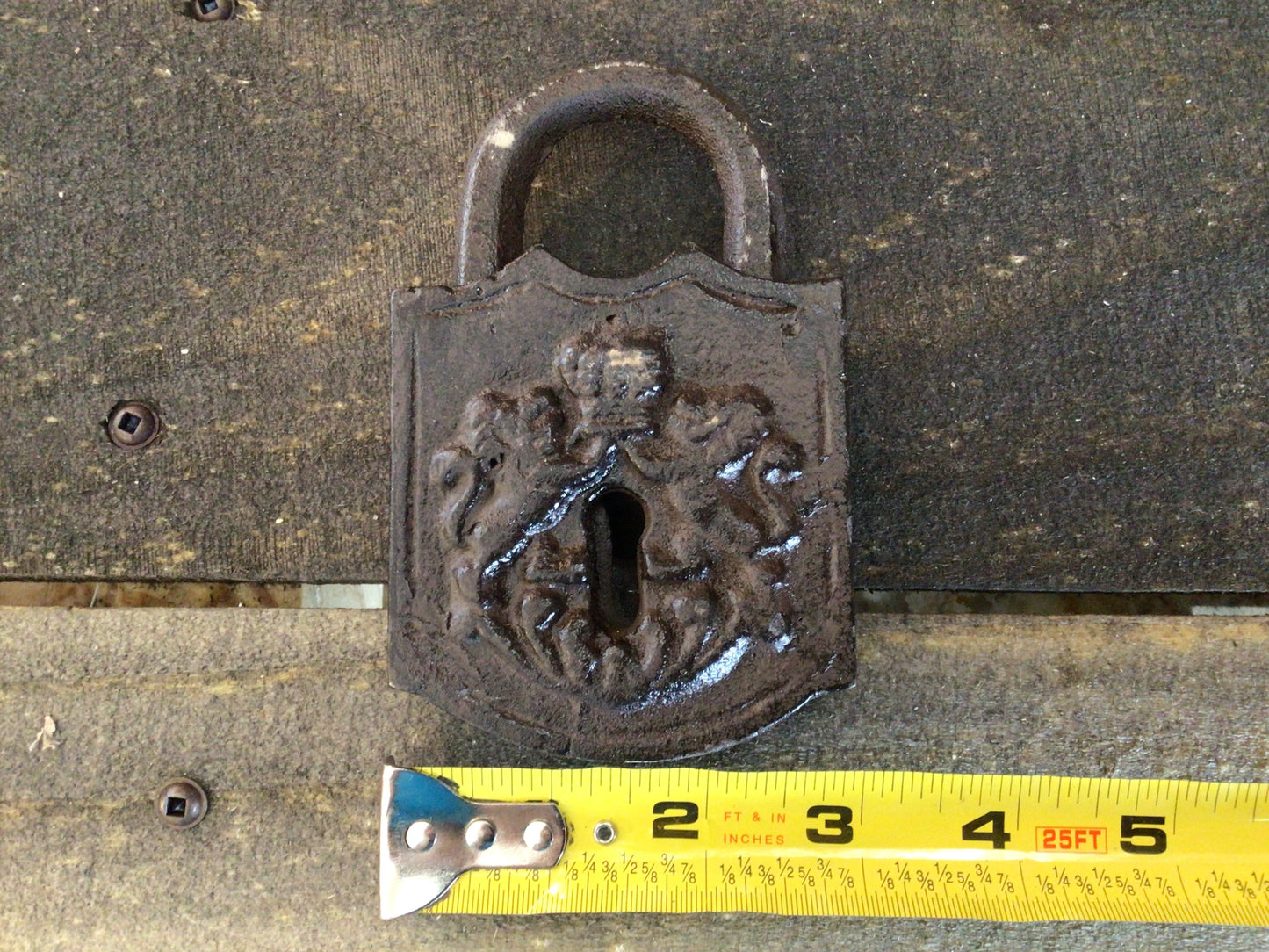Large Vintage Style Lock & Key Set Prop. Please Read Details