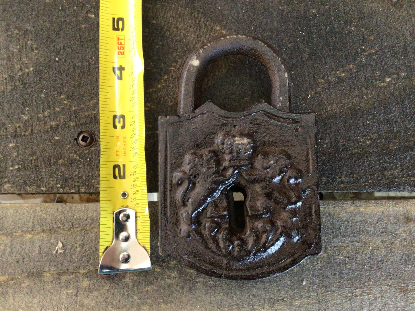 Large Vintage Style Lock & Key Set Prop. Please Read Details