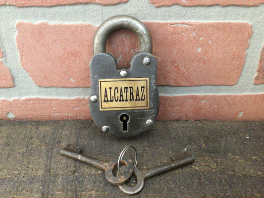Vintage Style Alcatraz Prison Working Padlock Great for Collectors Perfect Gift