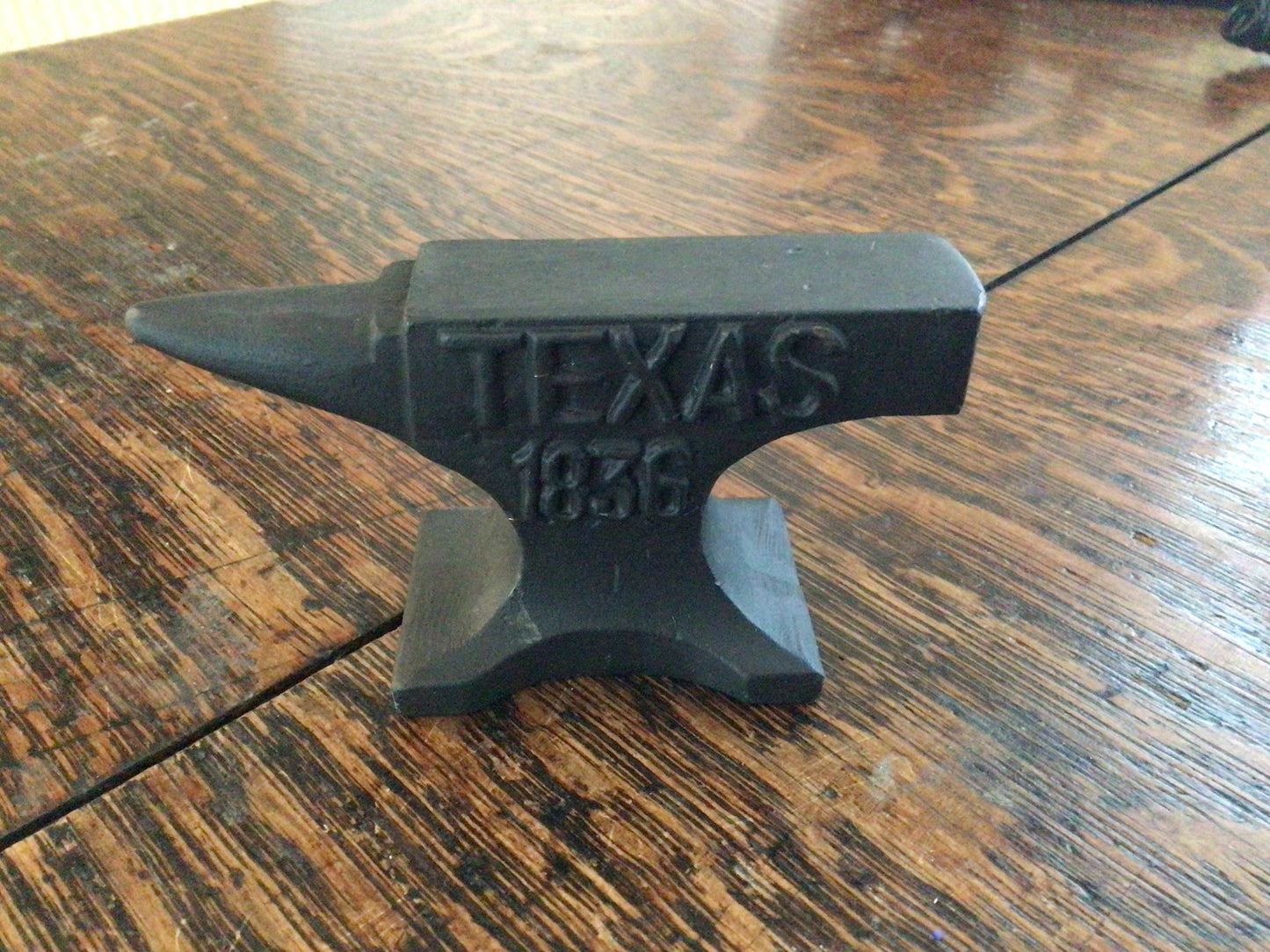 Vintage Style Cast Iron Texas 1836 Anvil Paperweight Collectors Makes a Great Gift!