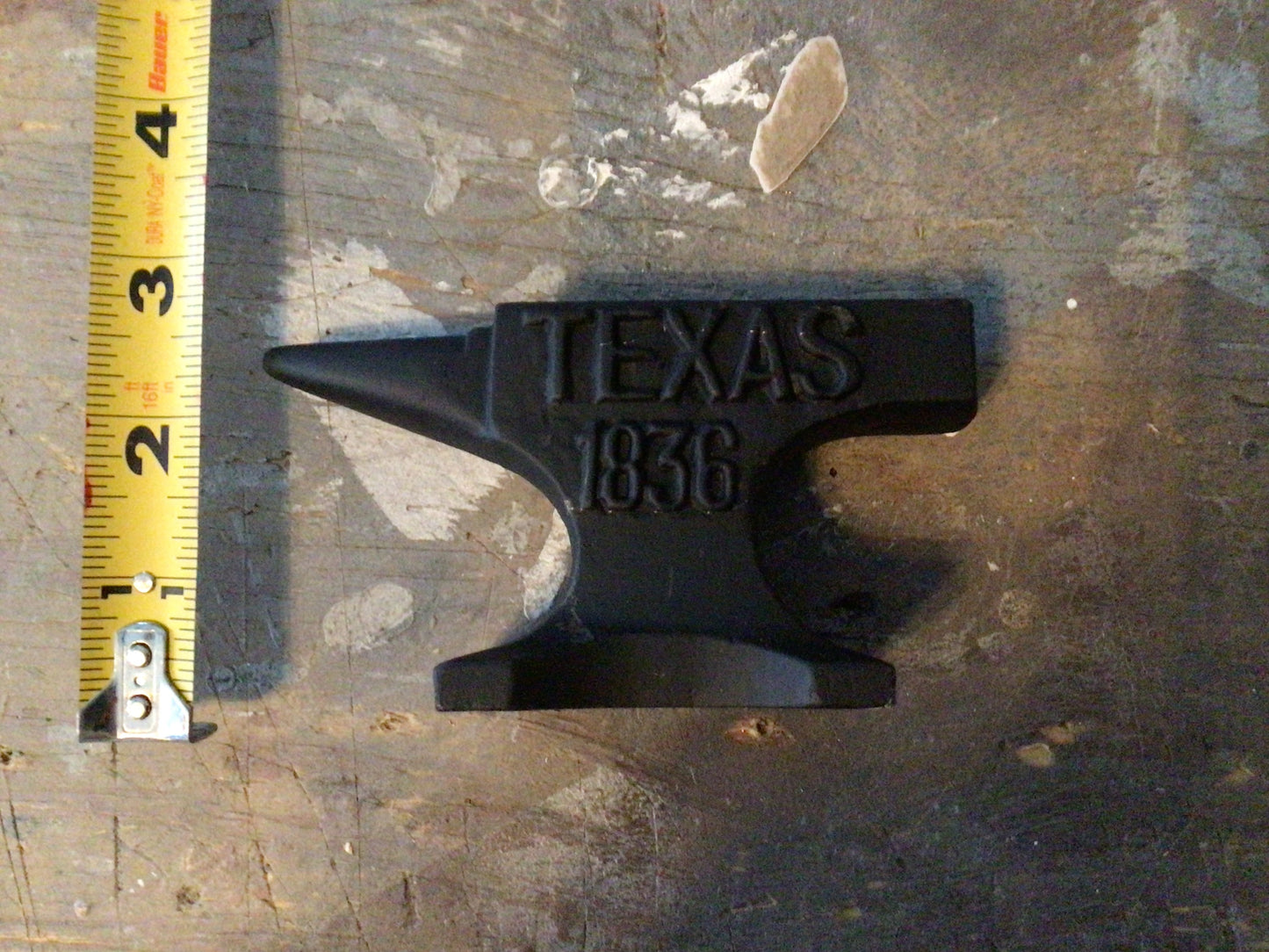 Vintage Style Cast Iron Texas 1836 Anvil Paperweight Collectors Makes a Great Gift!