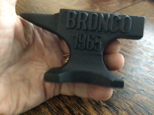 Vintage Style Cast Iron Bronco 1965 Anvil Paperweight Collectors A Great Gift!