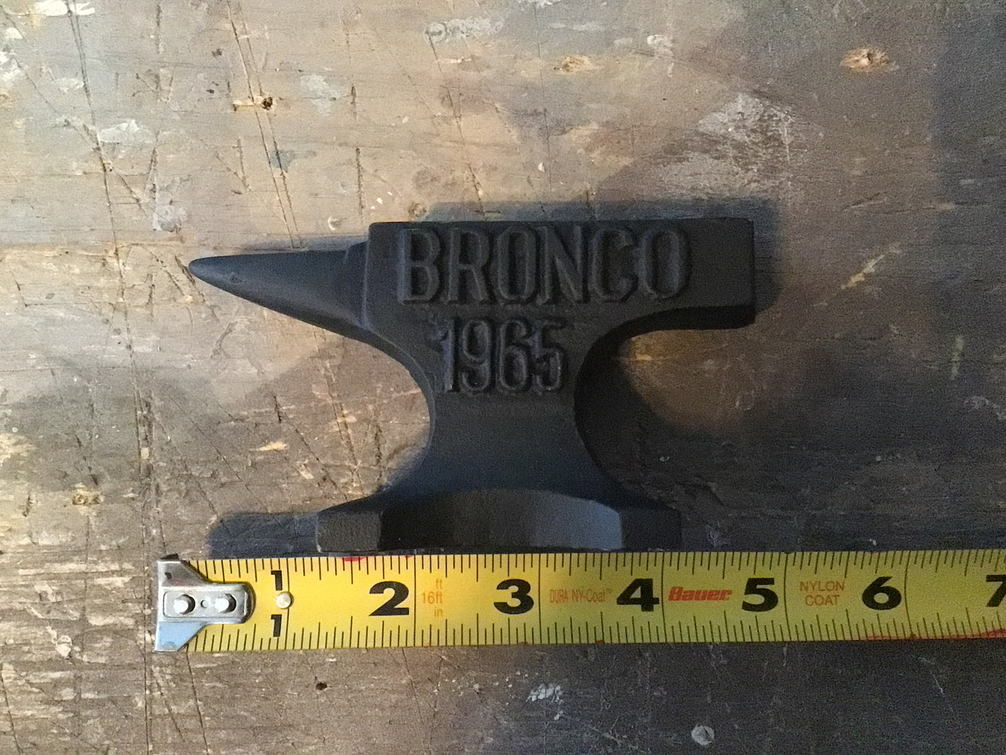 Vintage Style Cast Iron Bronco 1965 Anvil Paperweight Collectors A Great Gift!