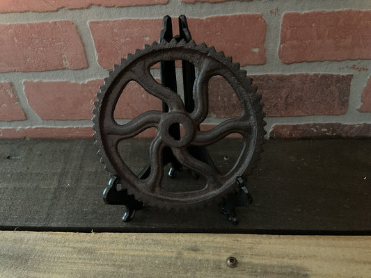 6" Rustic Style Cast Iron Gear.   Great Home Decor, Perfect New Home Gift!