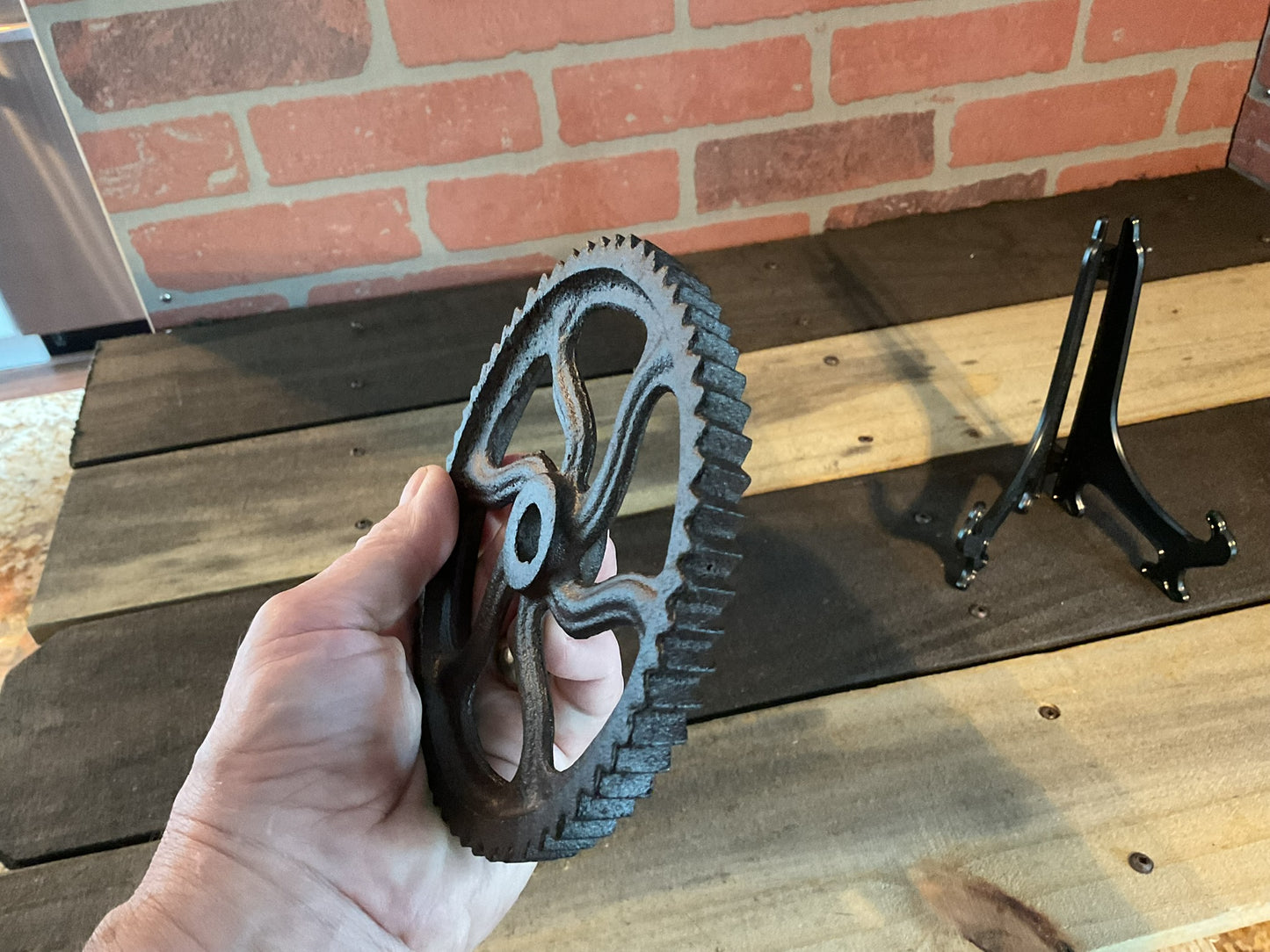 6" Rustic Style Cast Iron Gear.   Great Home Decor, Perfect New Home Gift!